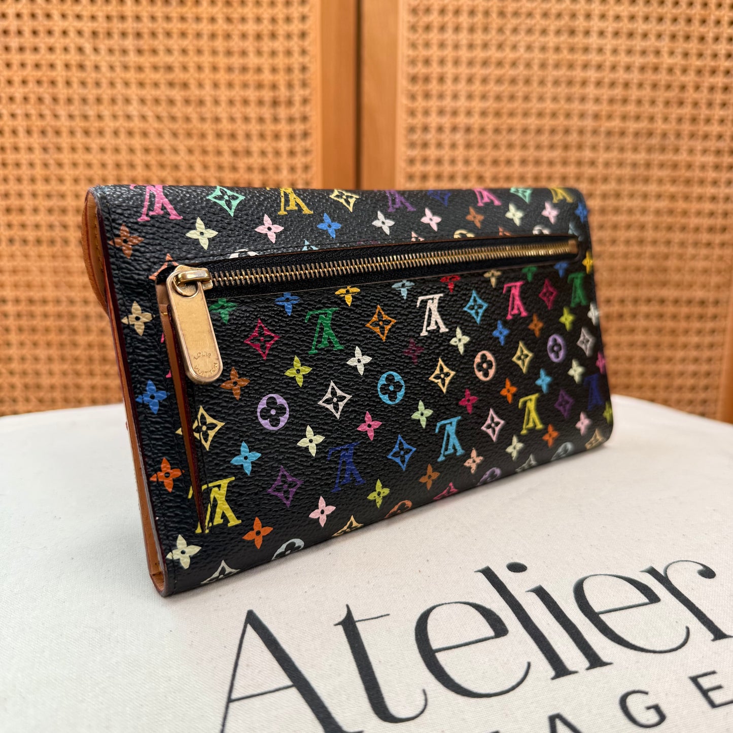 Louis Vuitton 2003 Murakami Multicolor black Eugenie Purse