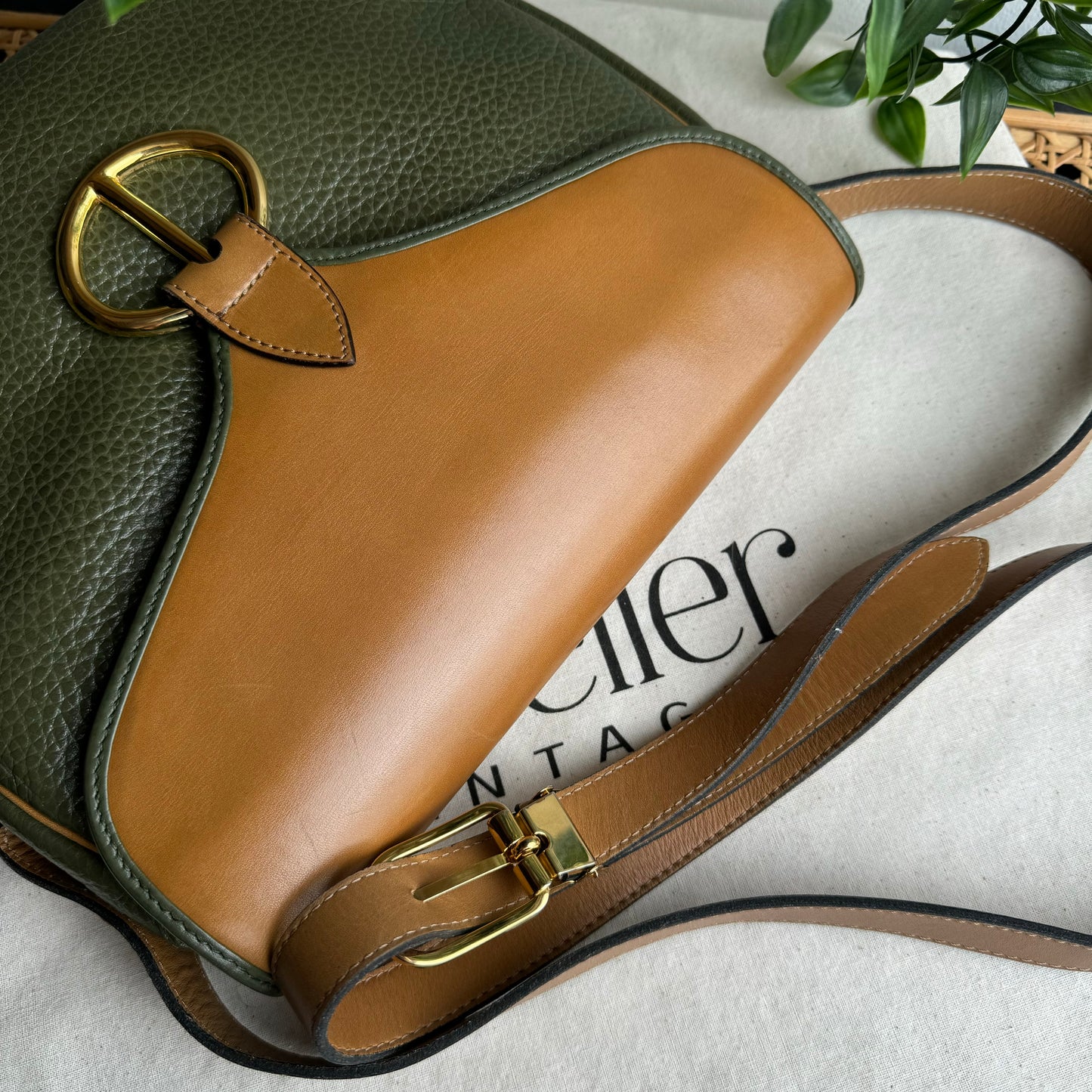 Dior 1980s Bi Colour Cross Body Bag