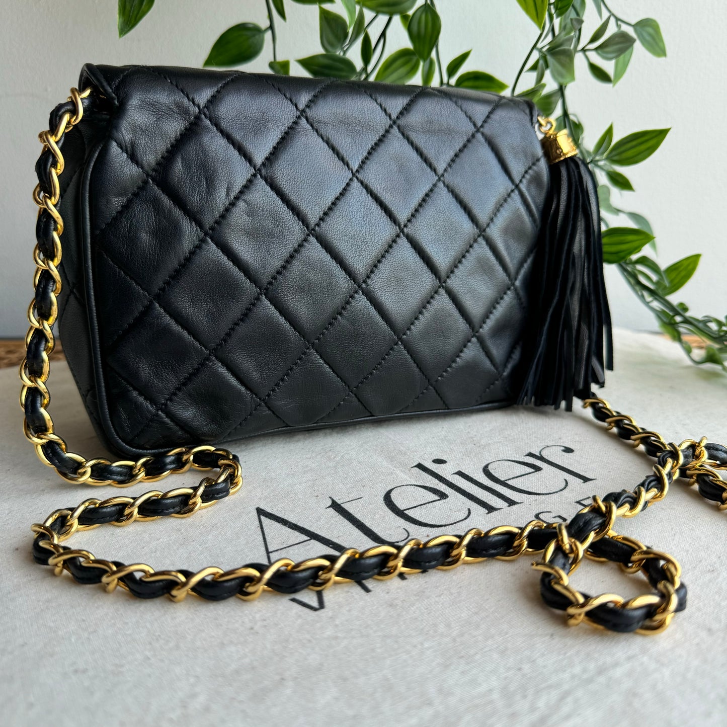 Chanel 1986 Full Flap Tassel Bag