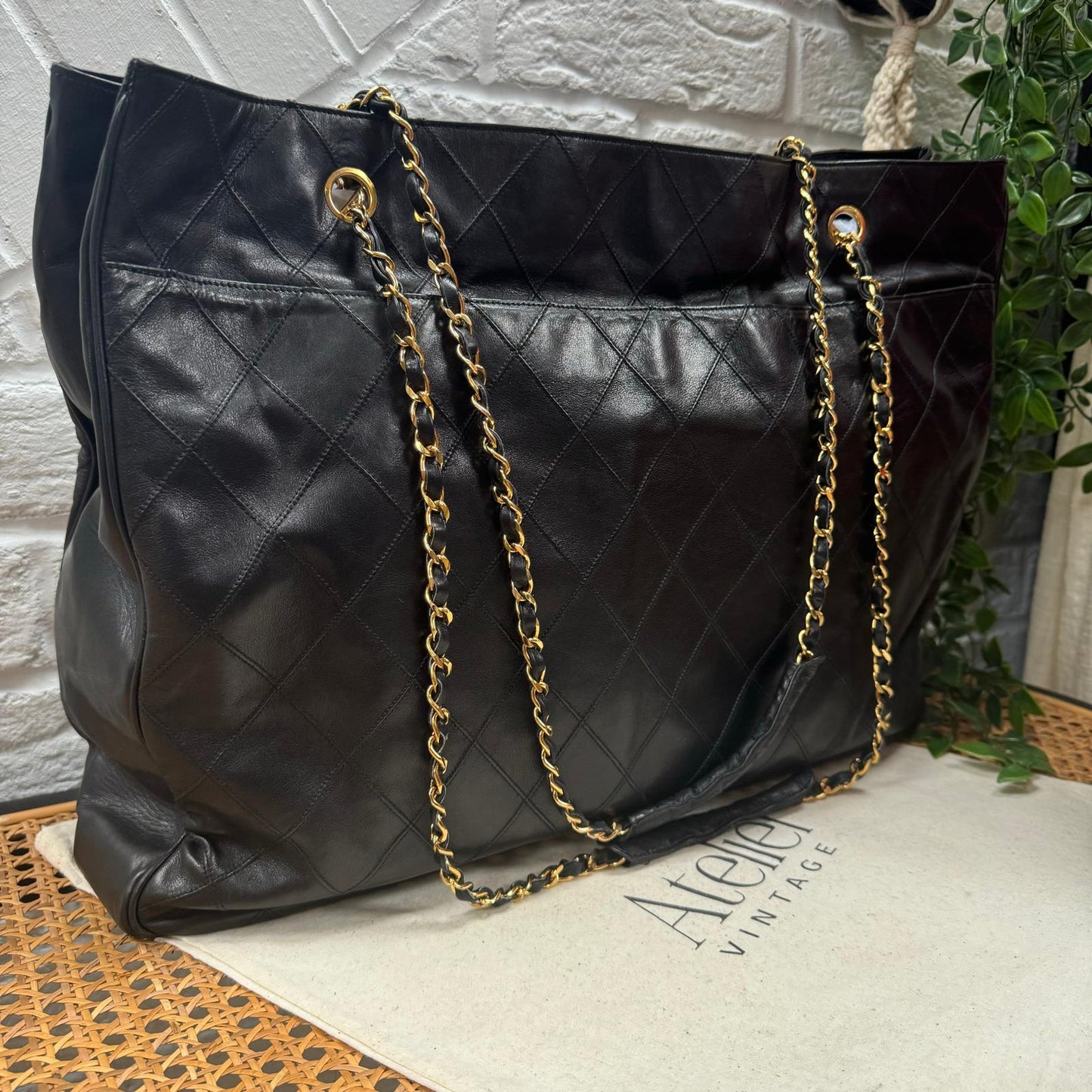 Chanel 1980s Lambskin Timeless Tote