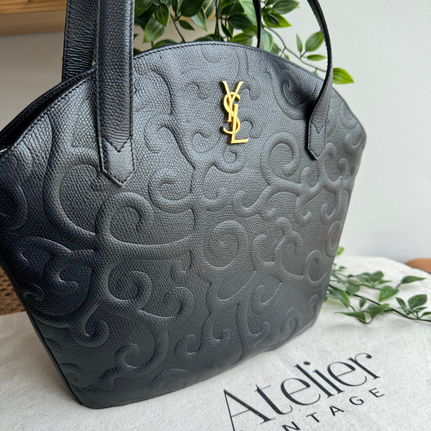 Saint Laurent 1980s Arabesque Tote