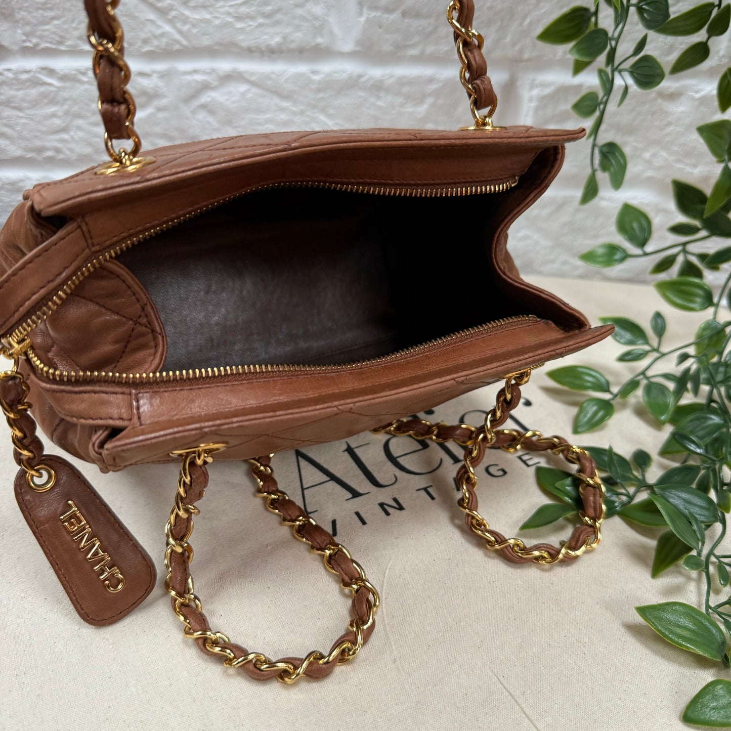Chanel 1994 CC Lambskin Quilted Shoulder Bag