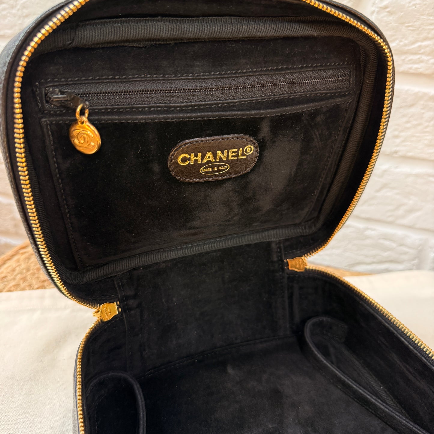 Chanel 1996 Vanity Style Two Way bag with pouch