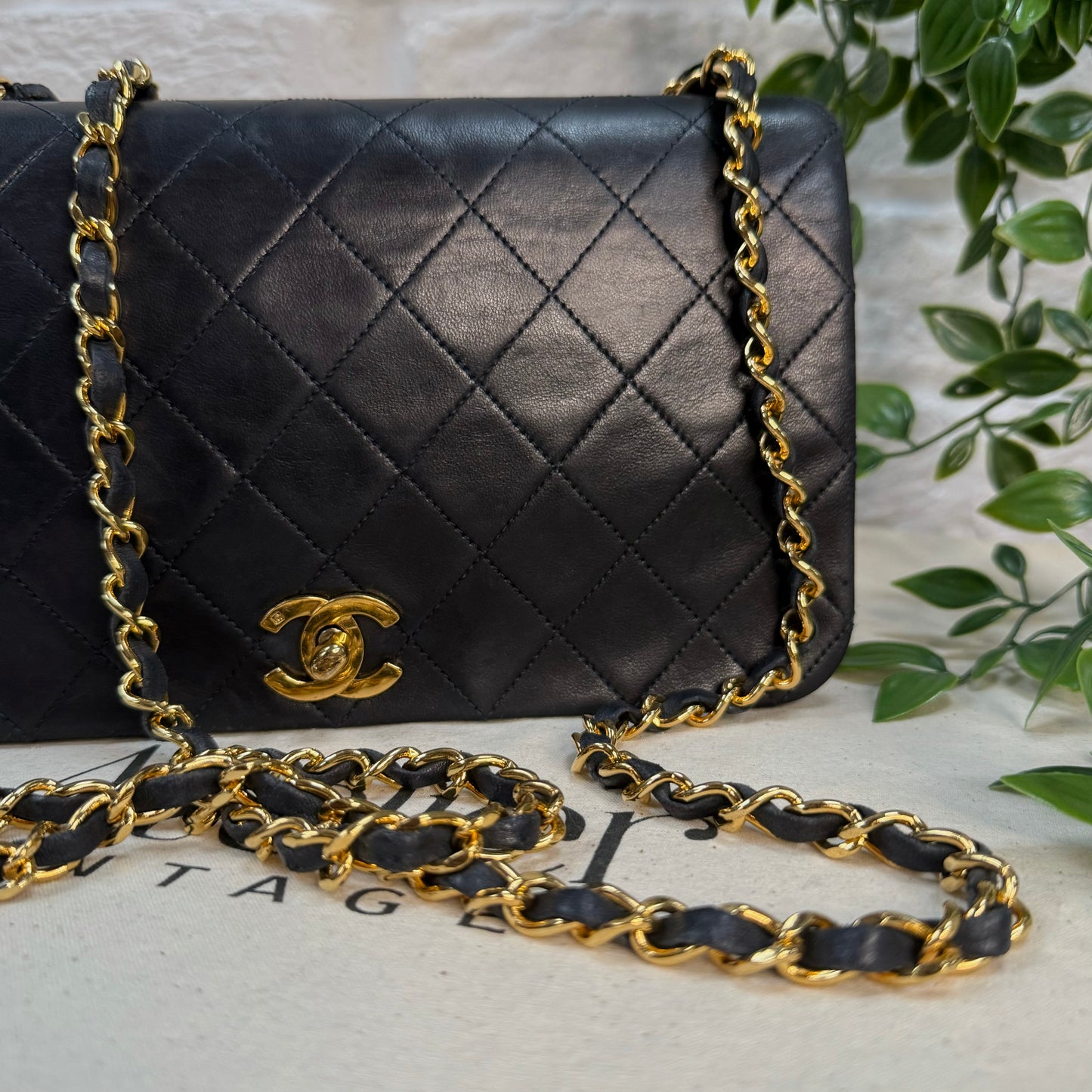 Chanel 1989 Classic Medium Navy Rectangle Full Flap