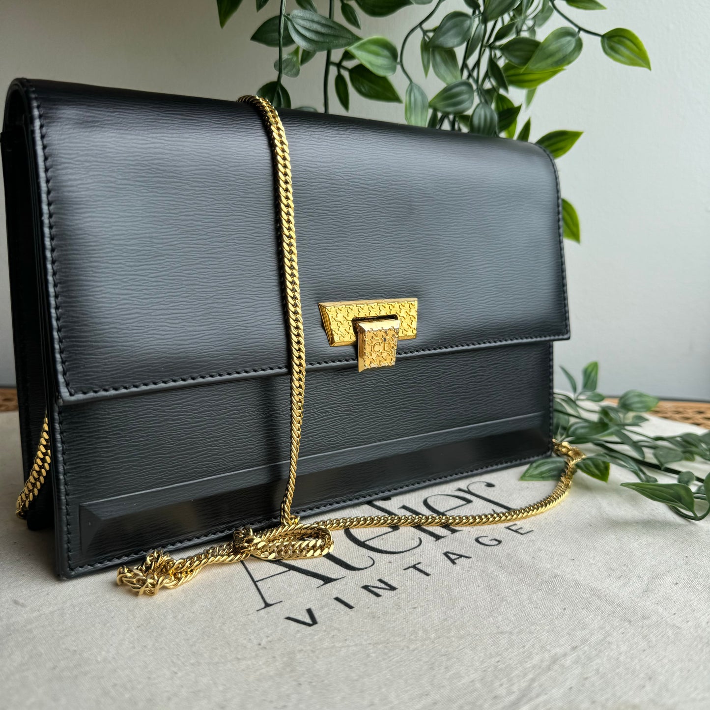 Dior 1980s Vintage Chain Strap Bag