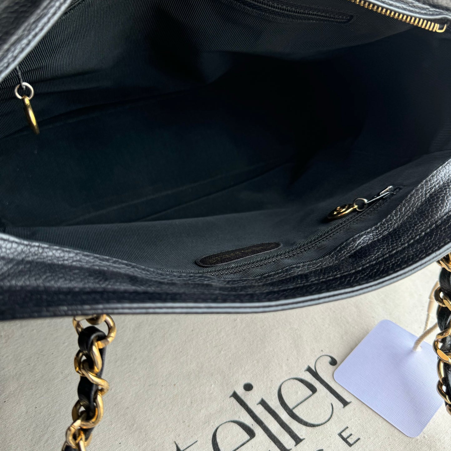 Chanel 1994 Triple CC Caviar Tote