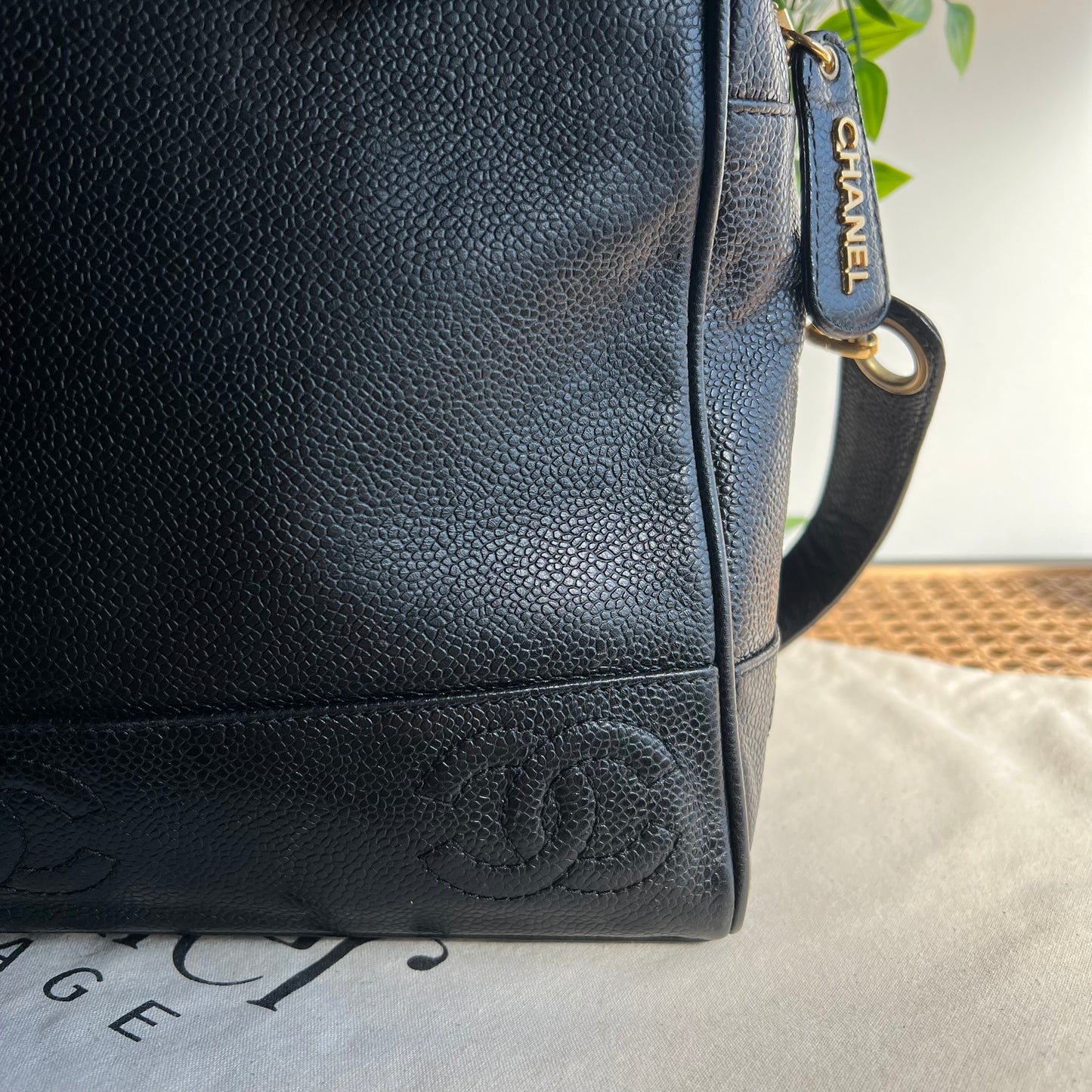 Chanel 1996 Triple CC Caviar Shoulder Bag
