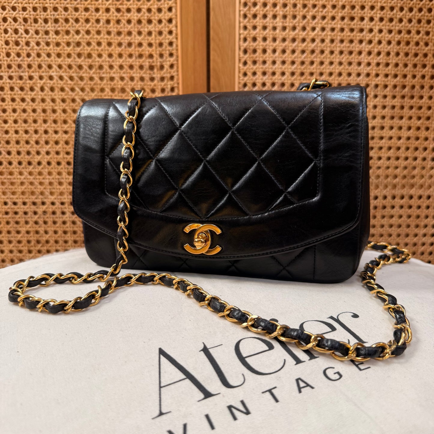 Chanel 1991 Vintage Classic Diana Small