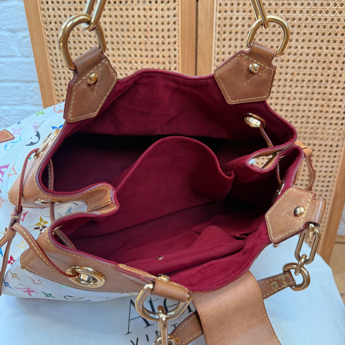 Louis Vuitton 2003 Murakami White Multi Color Ursula