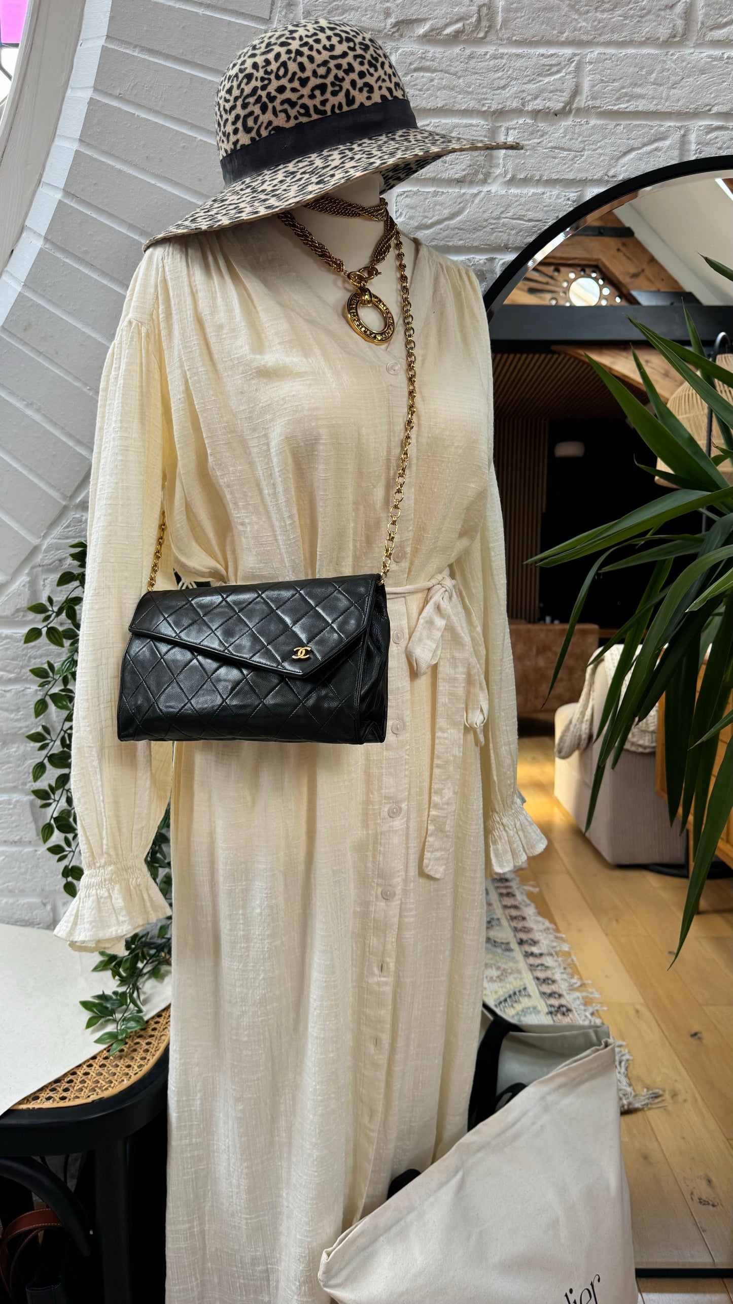 Chanel 1986 Rare Asymmetric Envelope Bag
