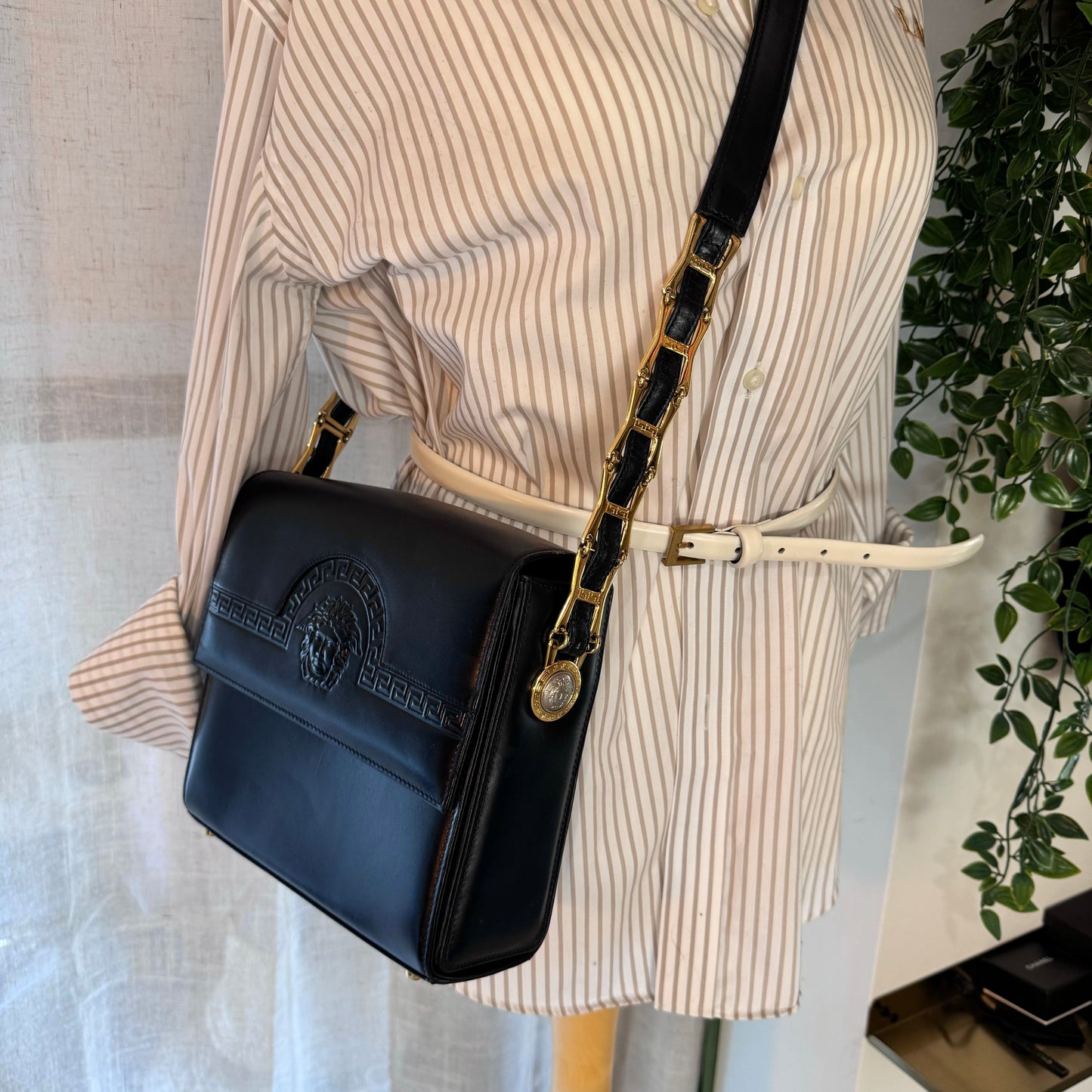 Versace Vintage Medusa Cross Body Bag