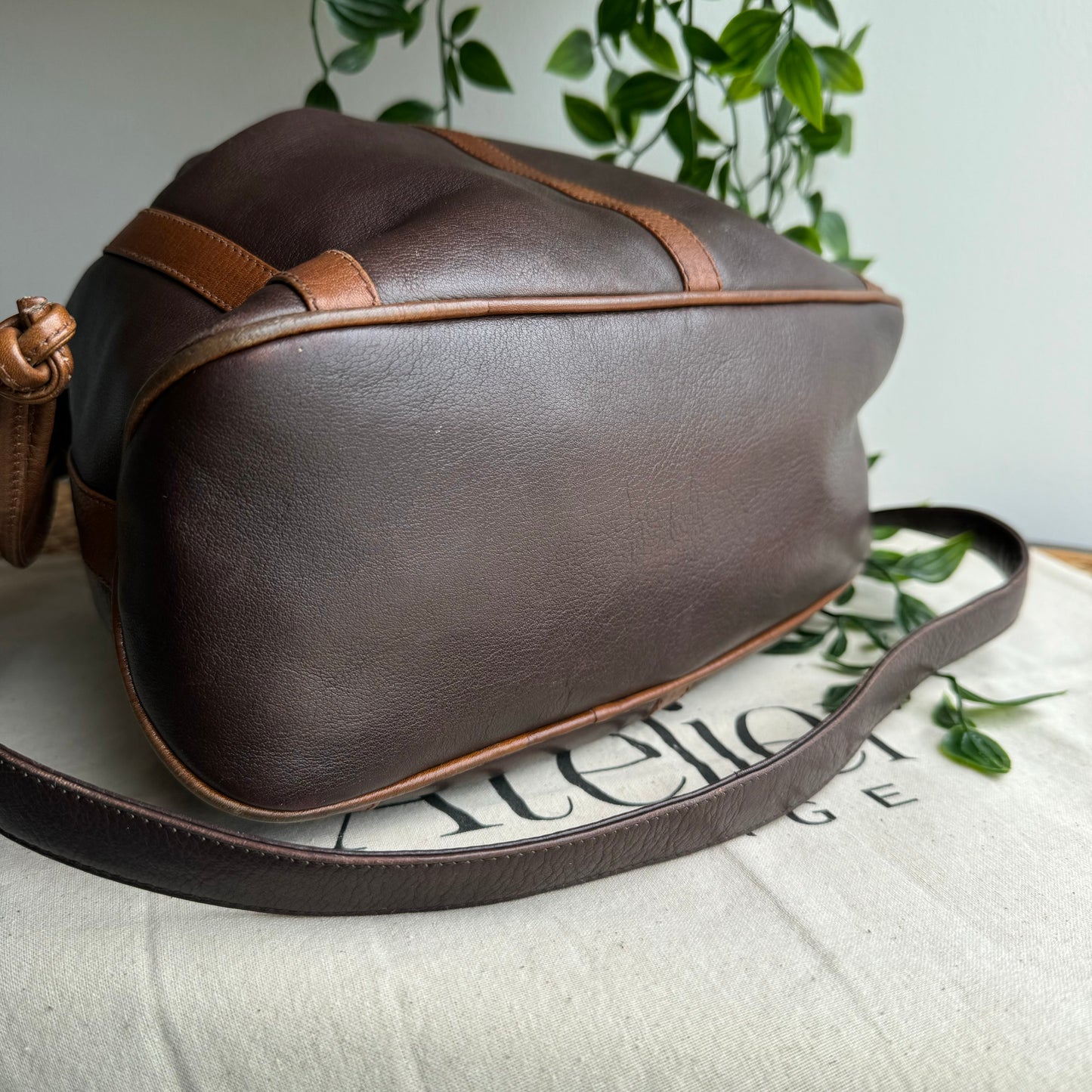 Celine 1980s Triomphe Bucket Bag