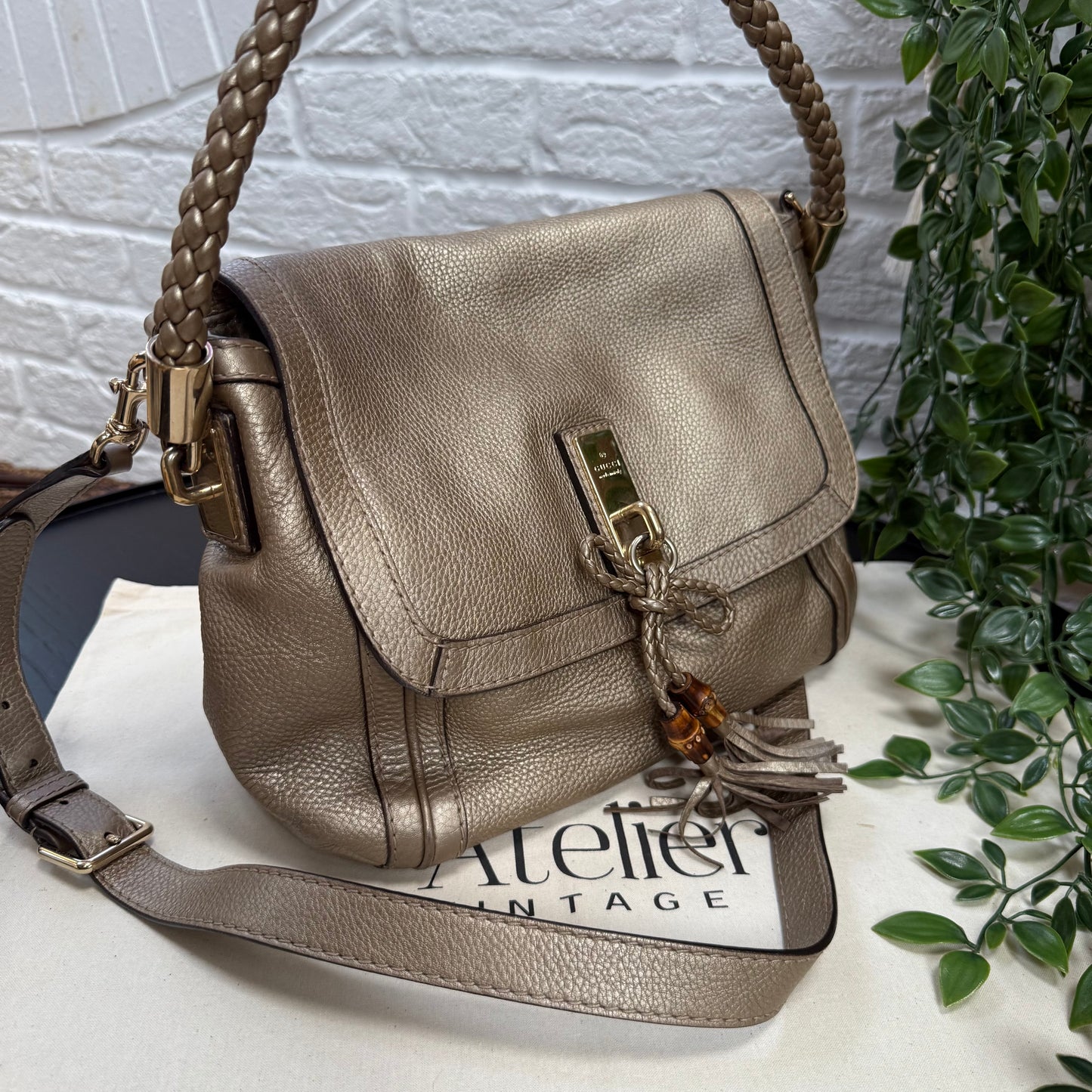 Gucci 2000s Bella Bamboo two way bag
