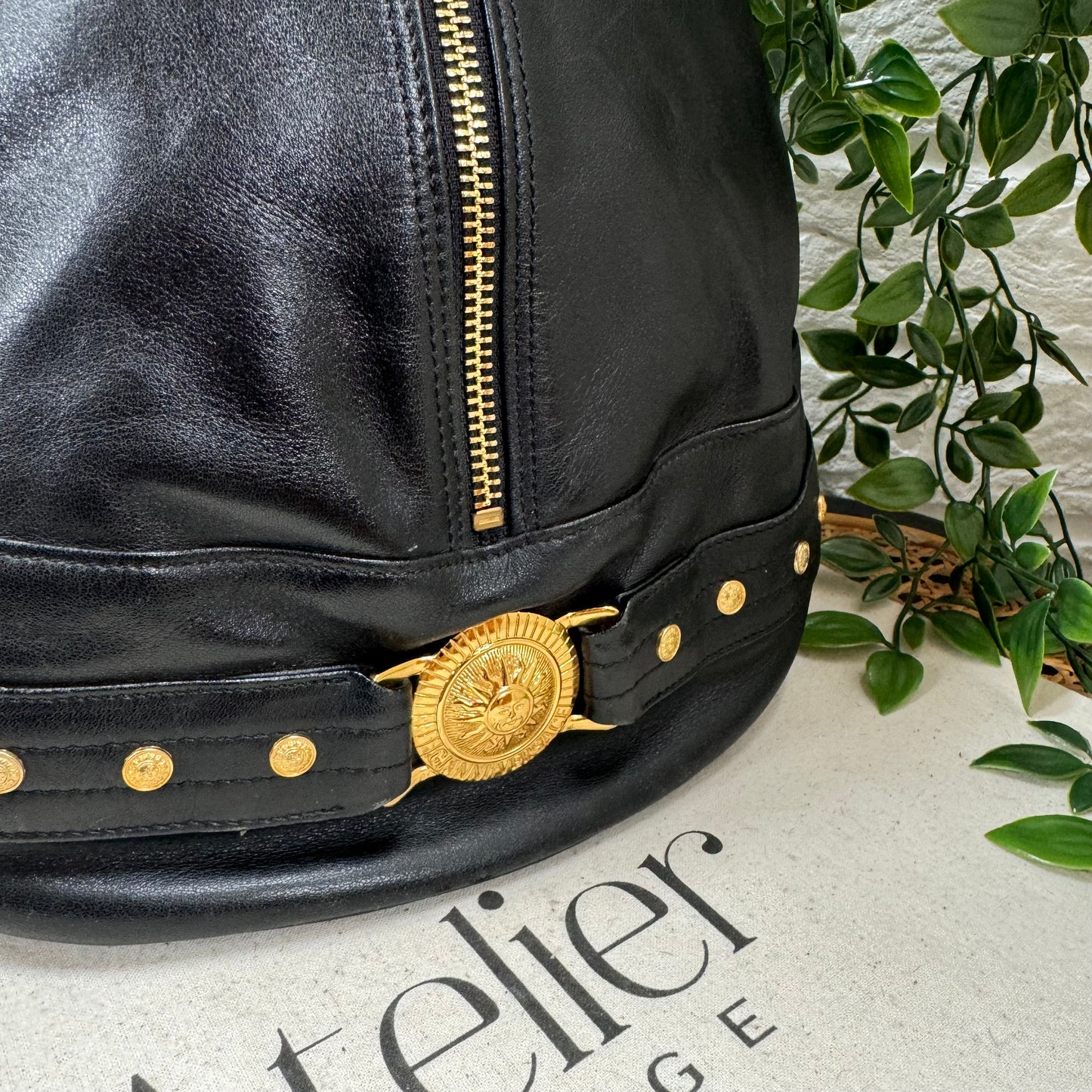 Versace 1990s Medusa Sling Back Pack