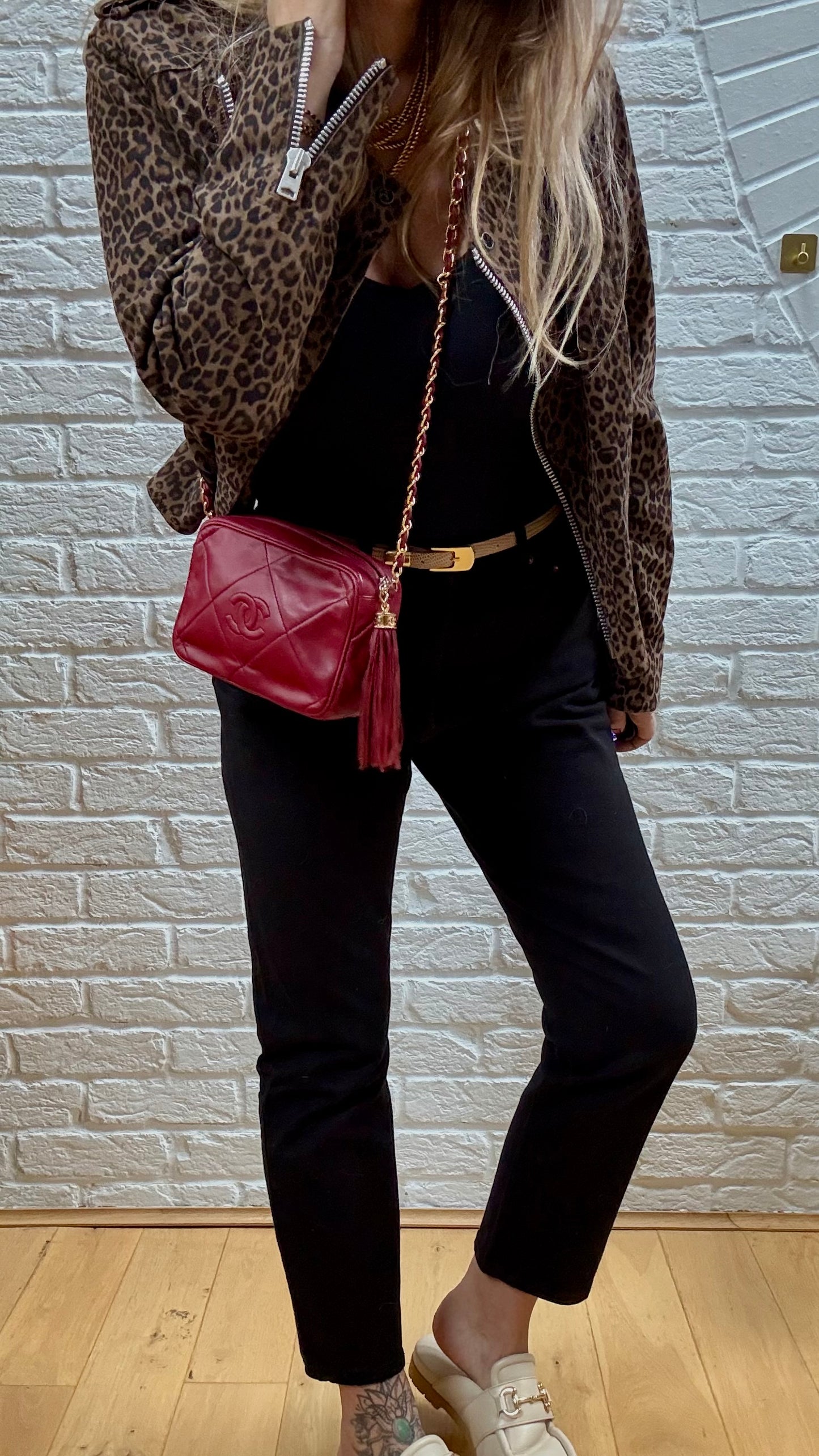 Chanel 1986 Vintage Tassel Camera Bag