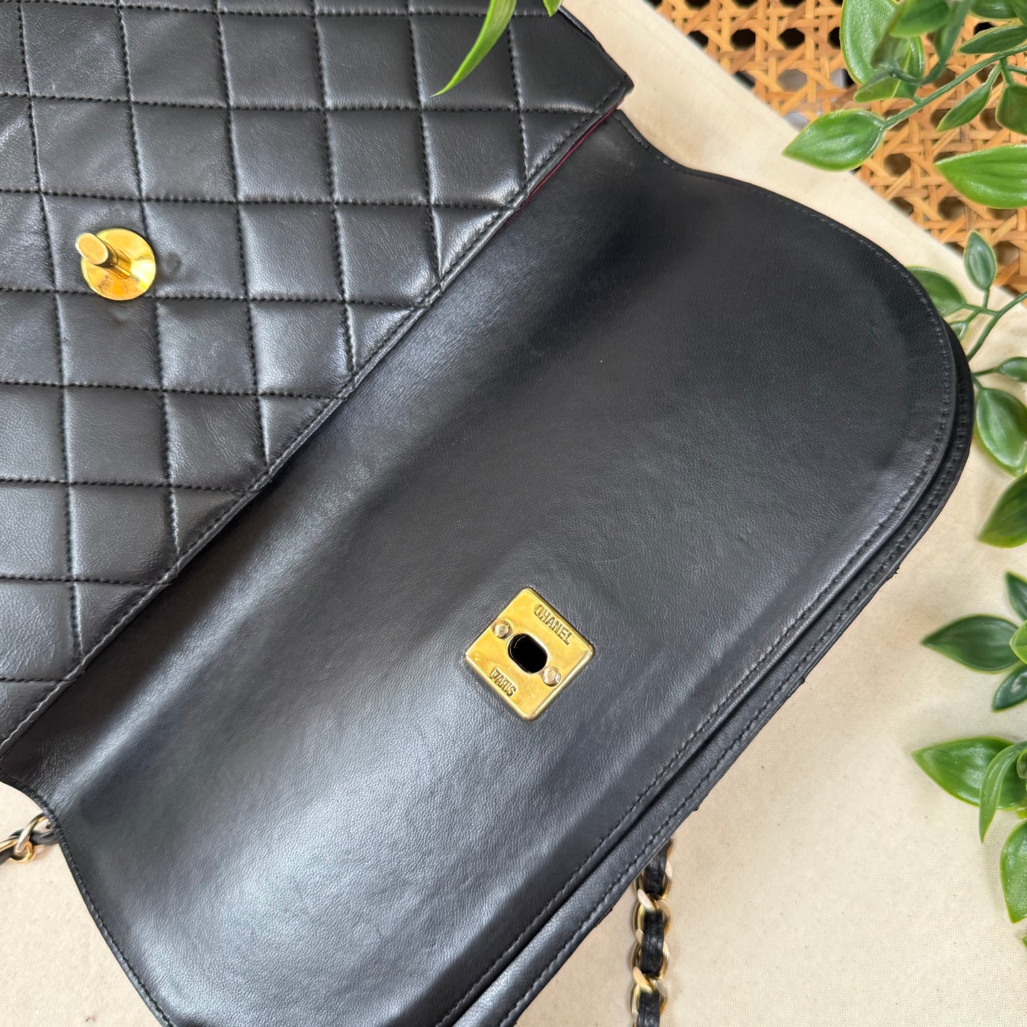 Chanel 1986 Half Moon Double Flap