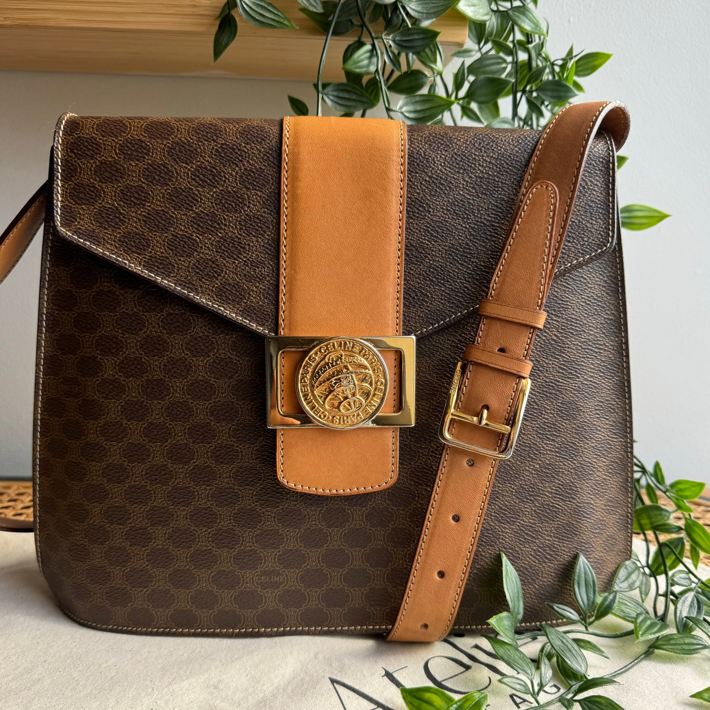 Celine 1990s Macadam Cross Body