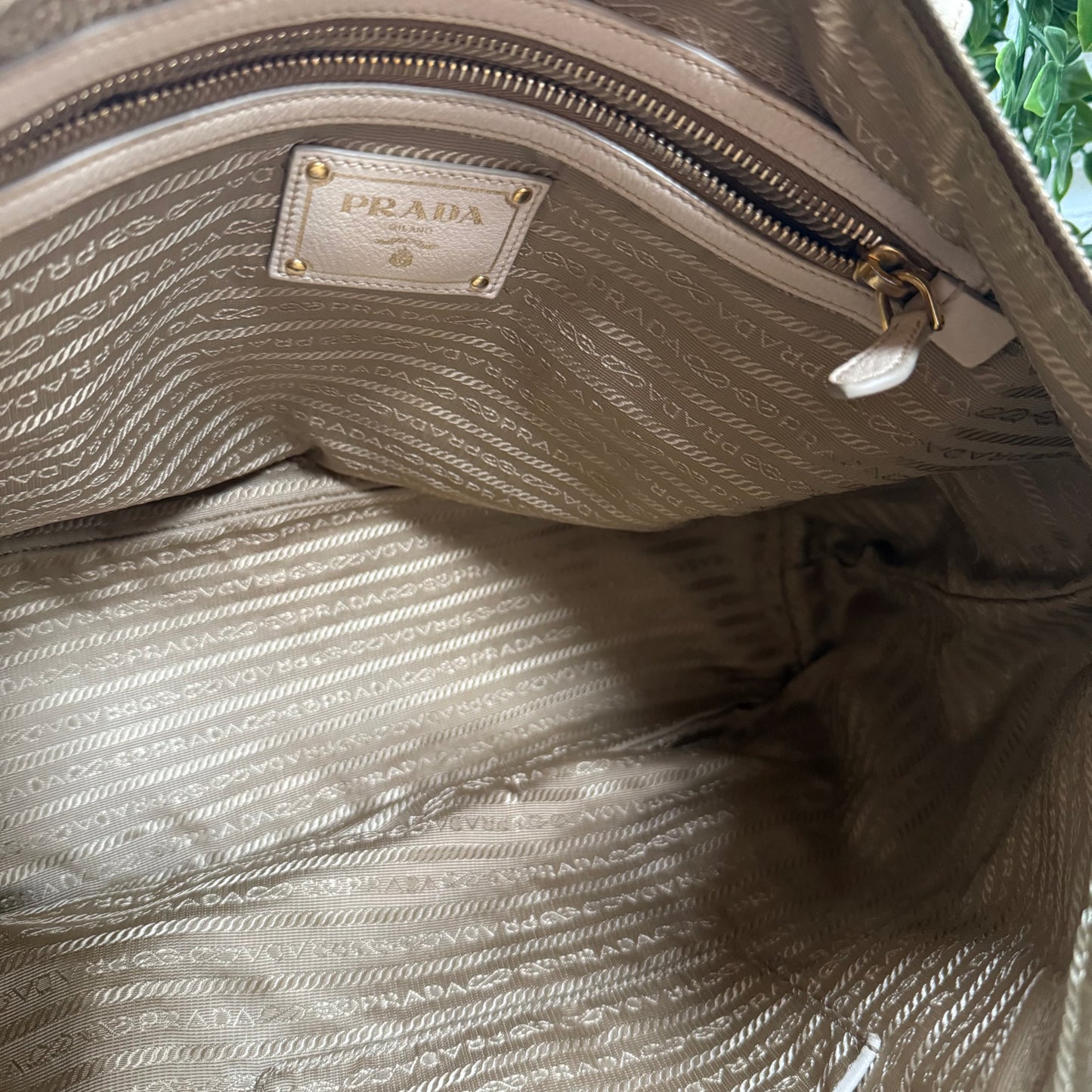 Prada Vintage Jacquard Canvas Tote
