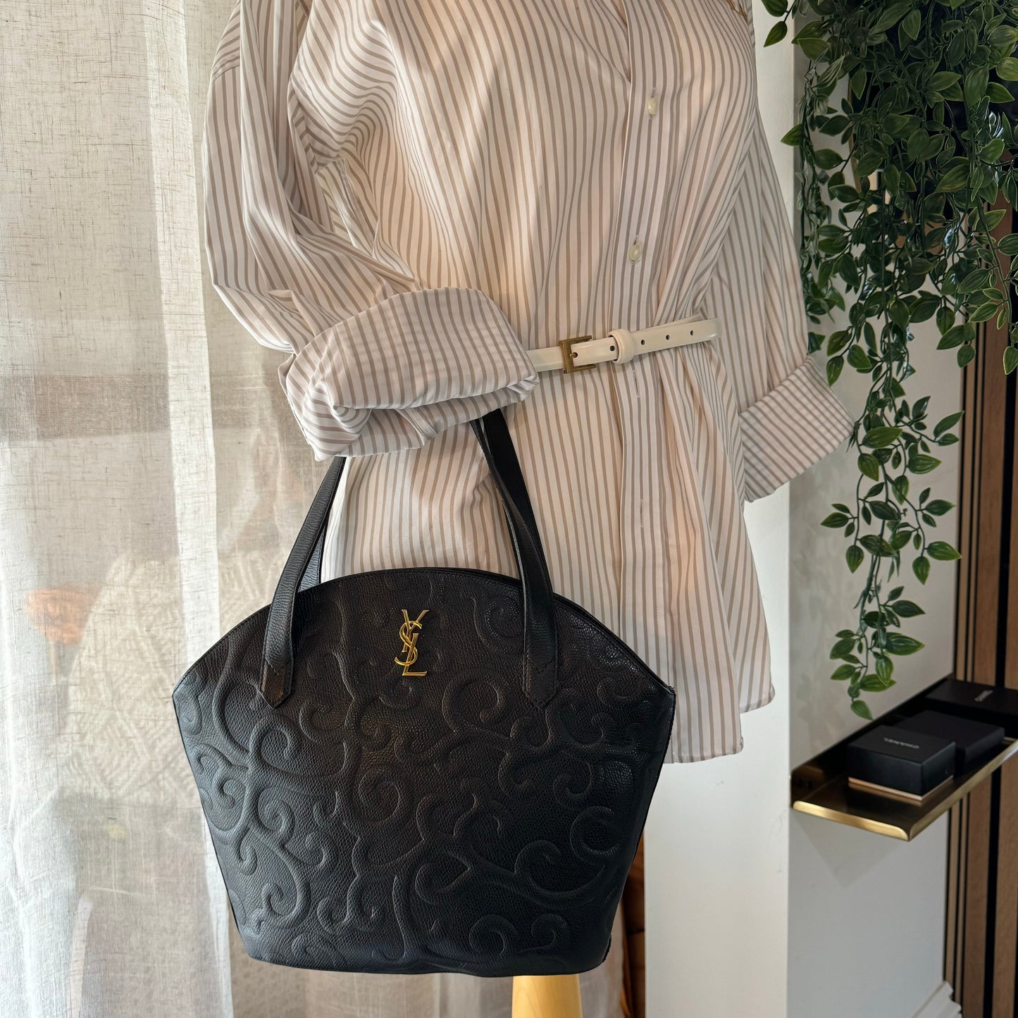 Saint Laurent 1980s Arabesque Tote