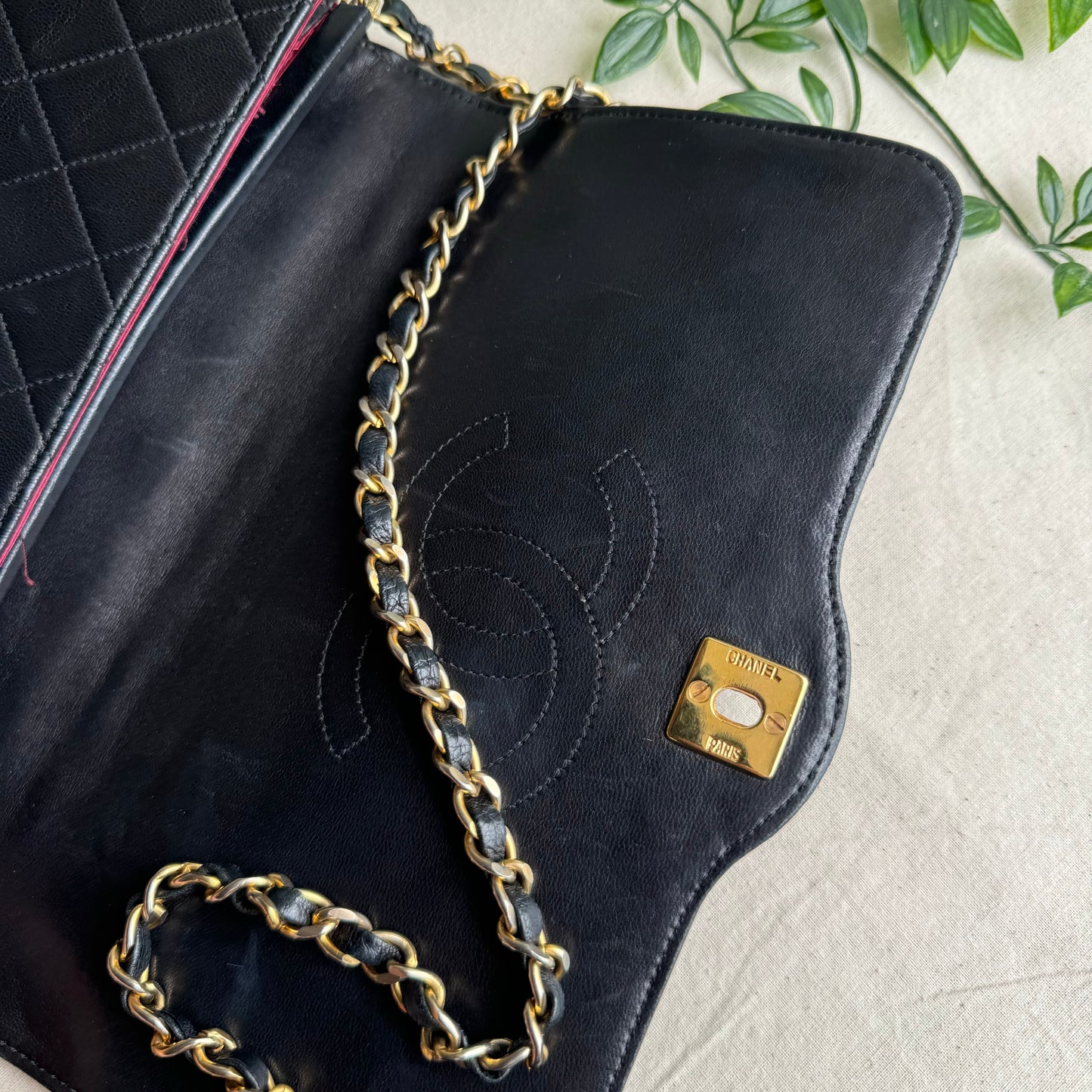 Chanel 1980s CC Turnlock Single Flap