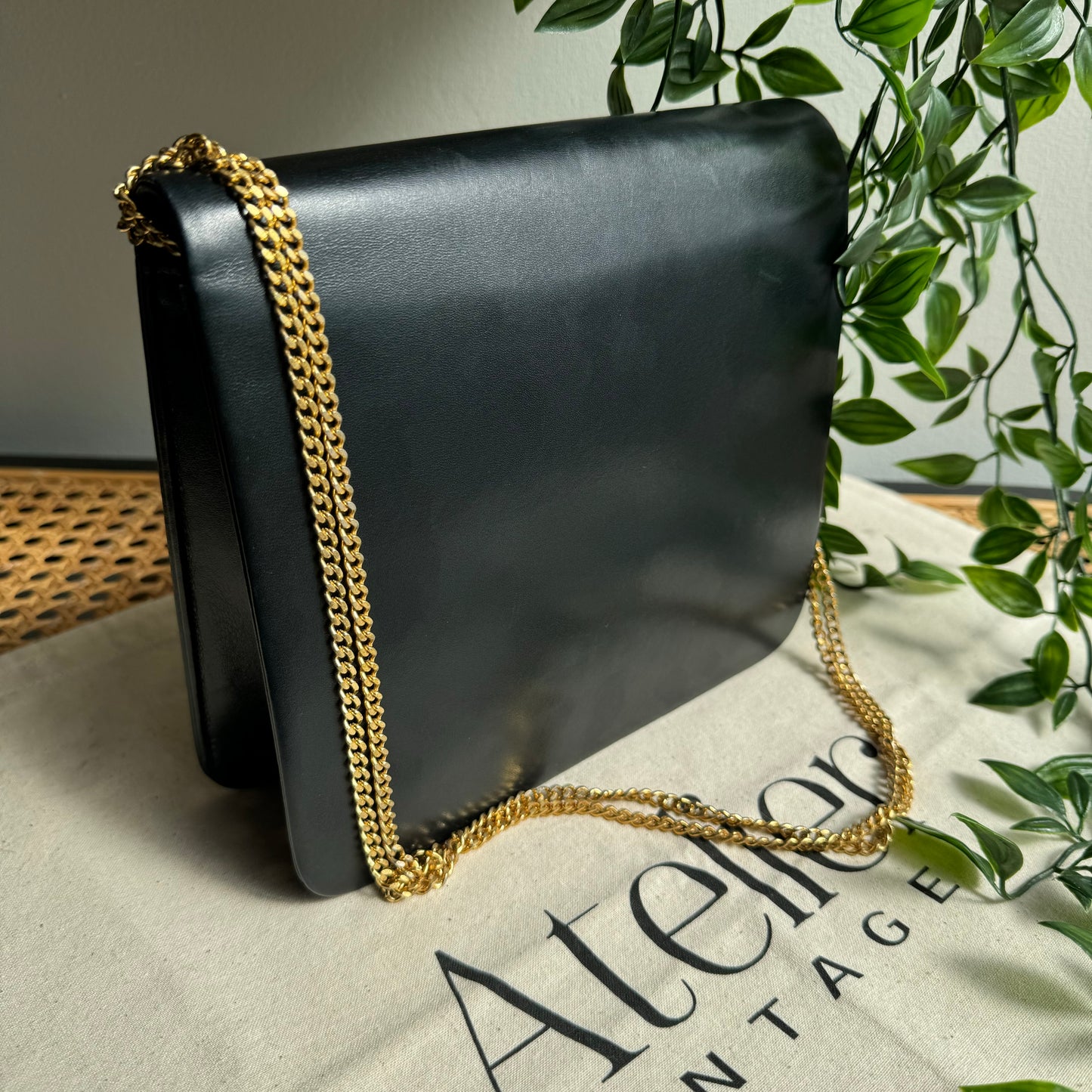 Dior 1980s Vintage Two Way Chain Strap Bag