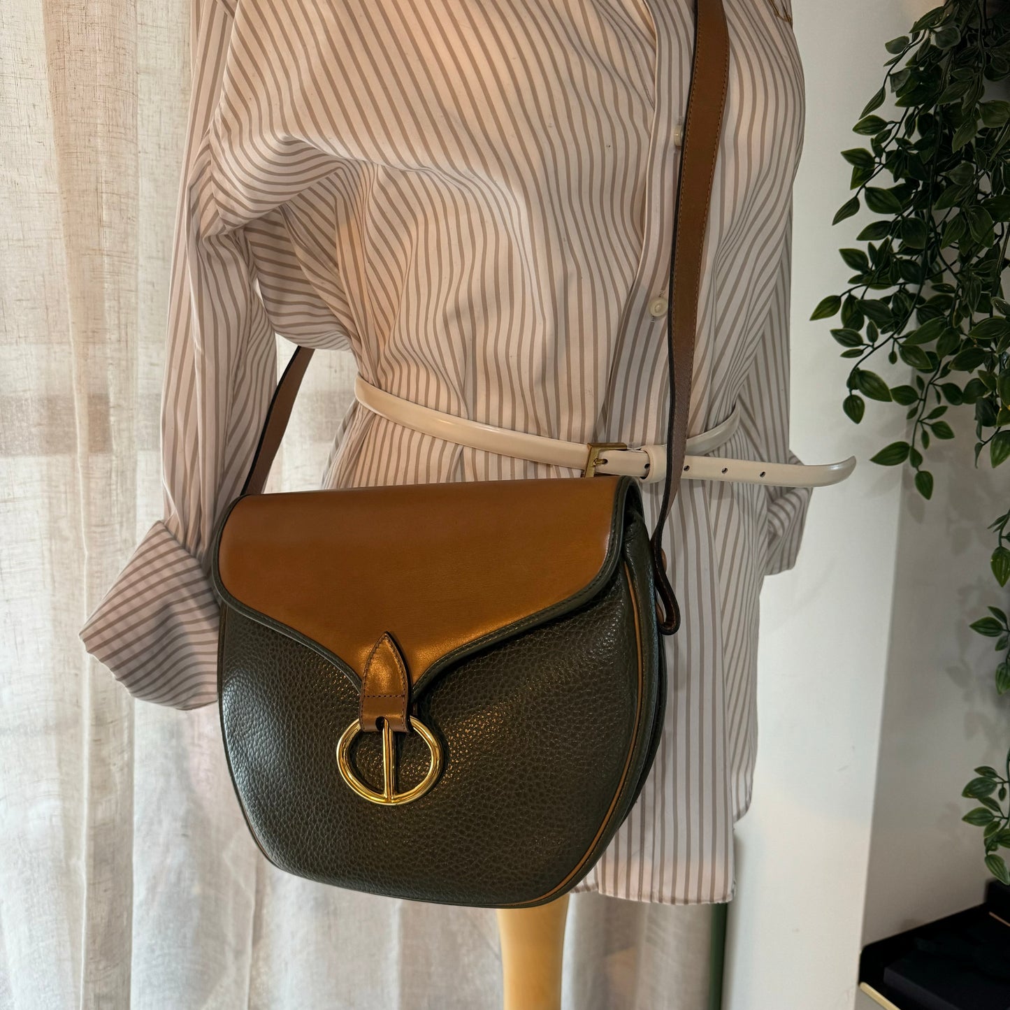 Dior 1980s Bi Colour Cross Body Bag