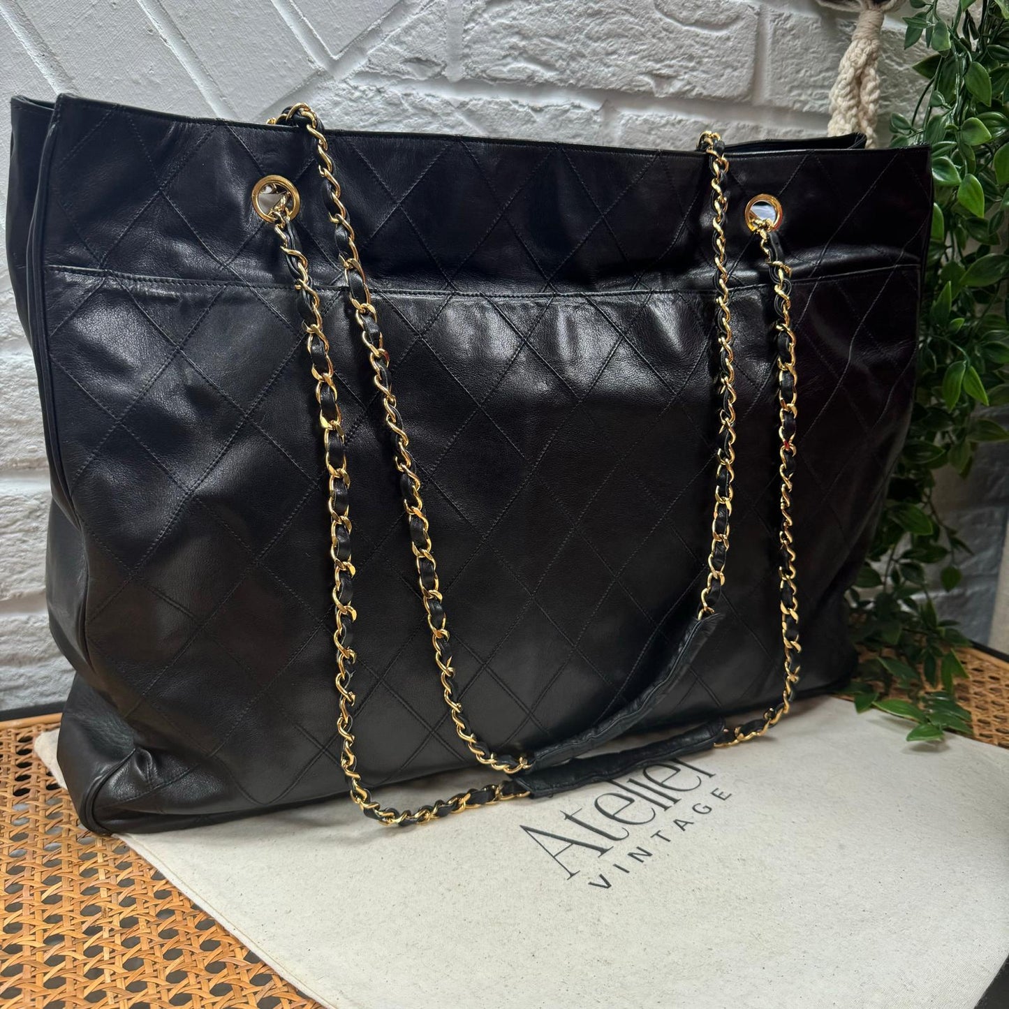 Chanel 1980s Lambskin Timeless Tote