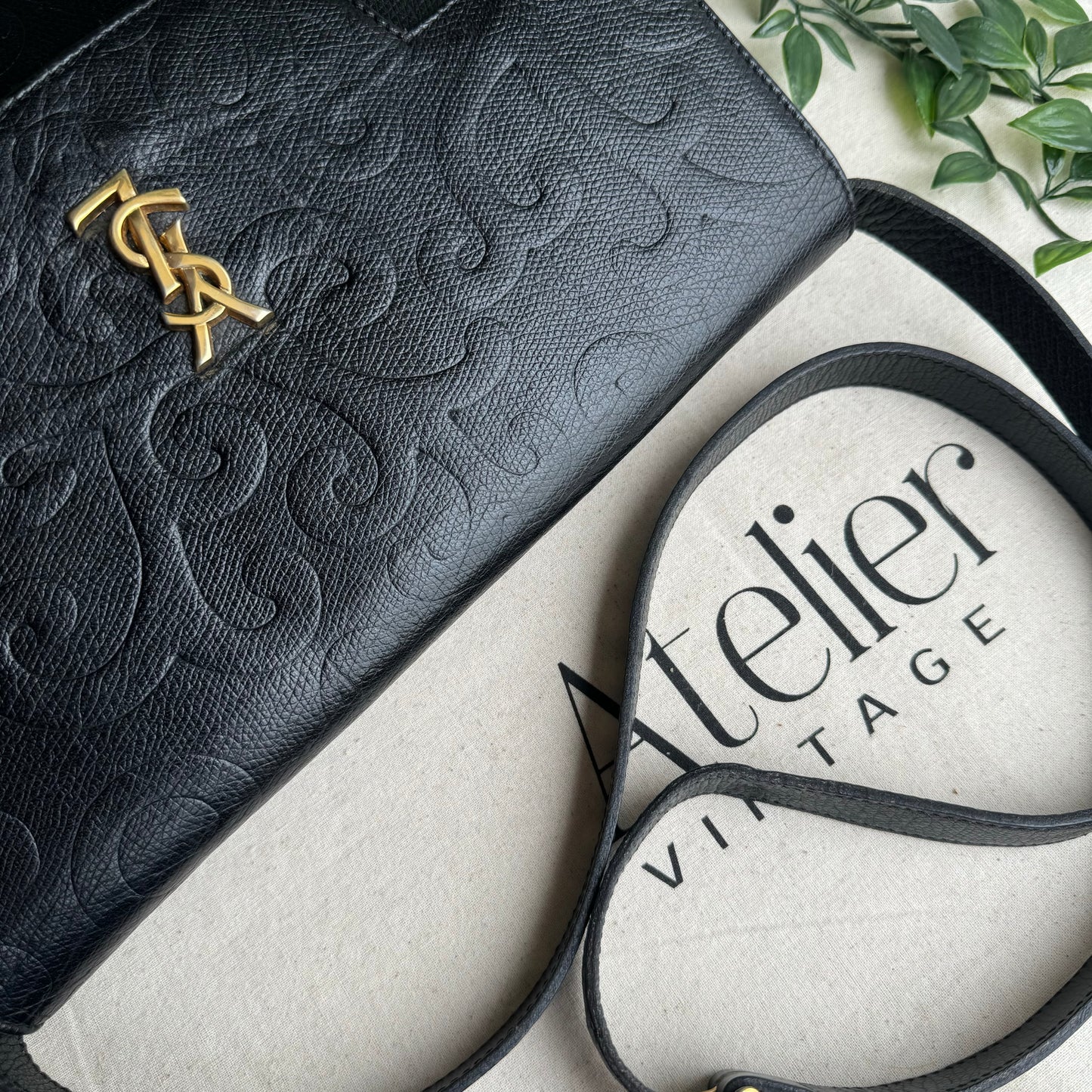 Saint Laurent 1980s Arabesque Cross Body Bag