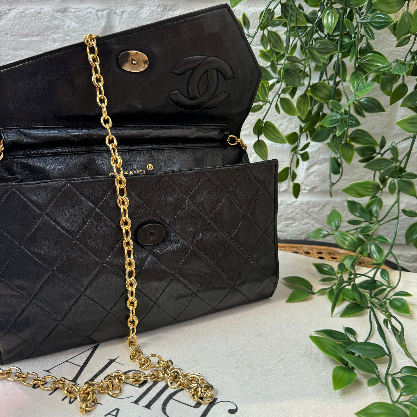 Chanel 1986 Rare Asymmetric Envelope Bag