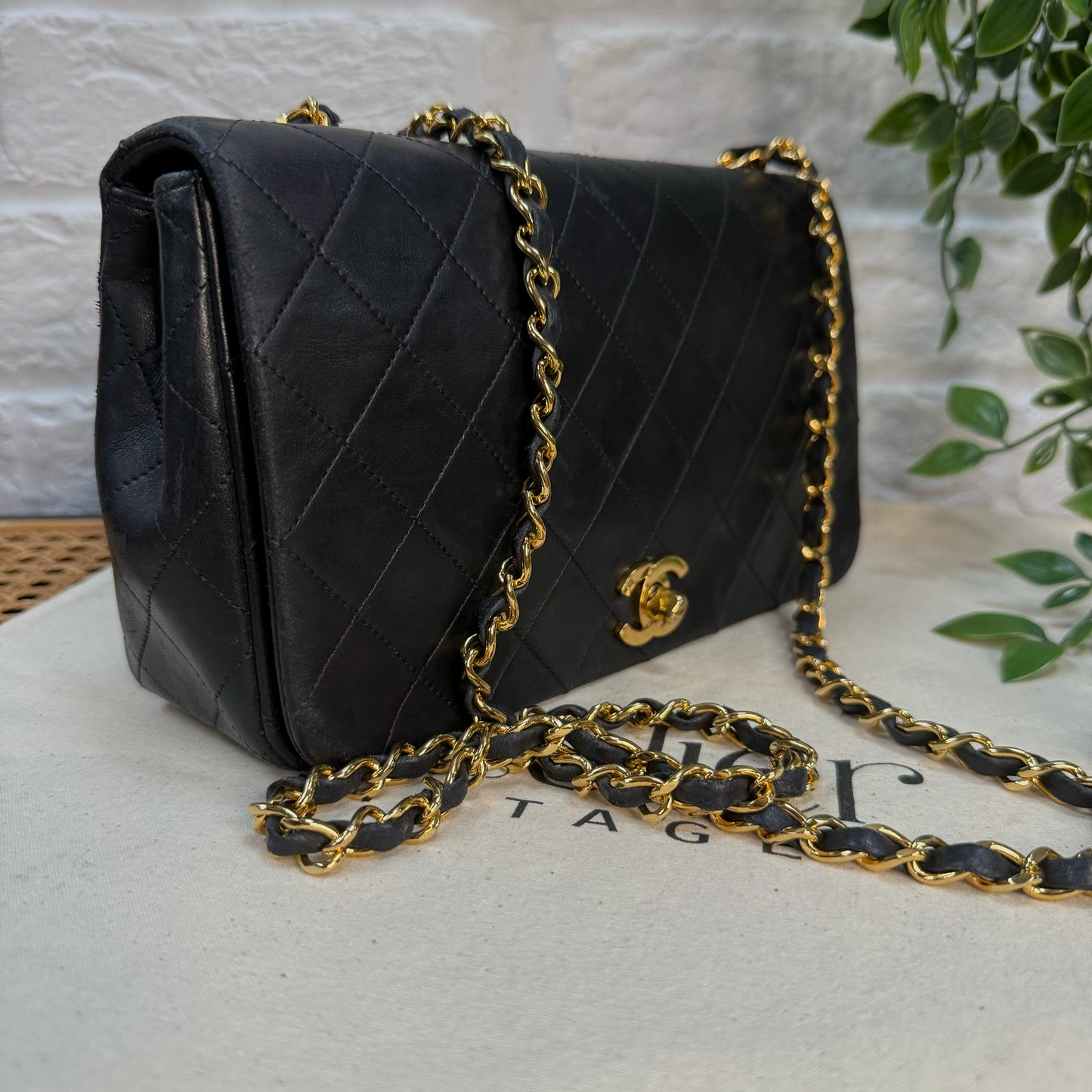Chanel 1989 Classic Medium Navy Rectangle Full Flap