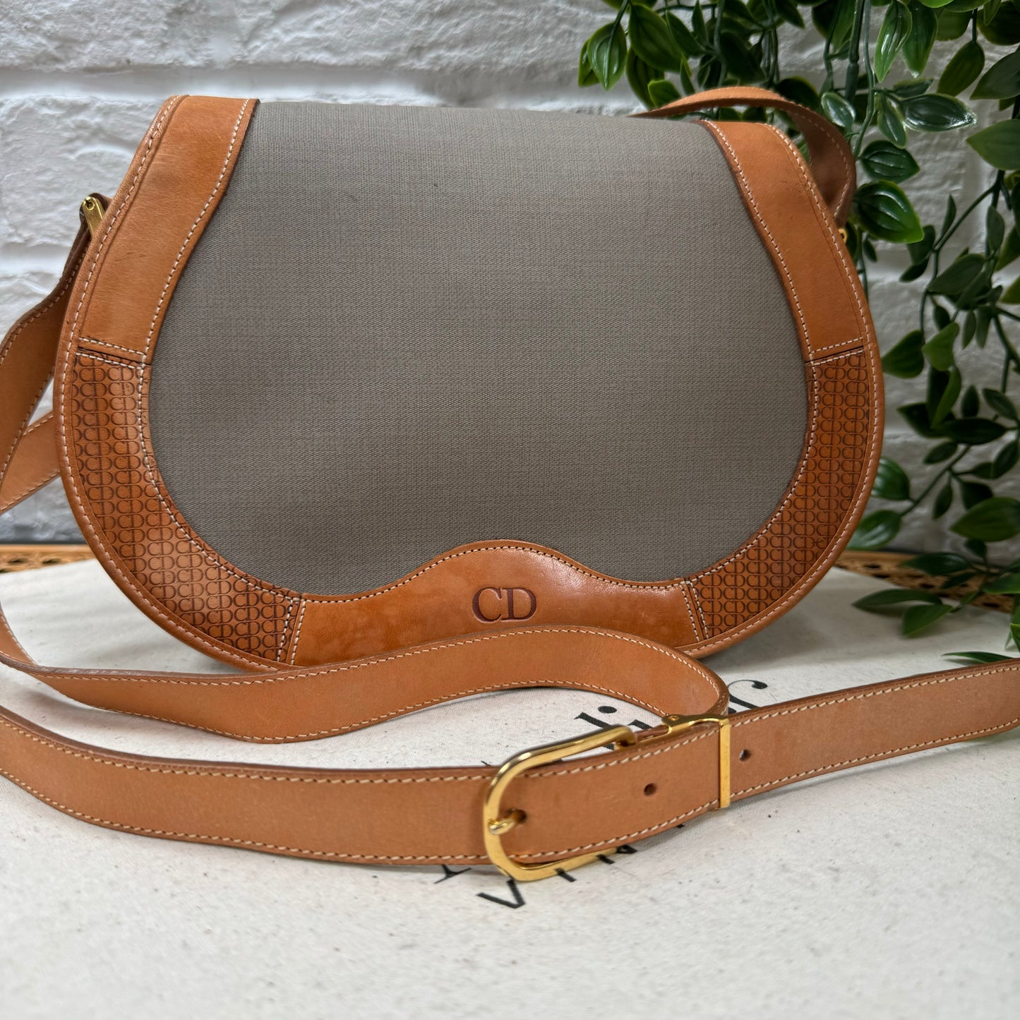 Dior 1980s Bi Colour Cross Body Bag