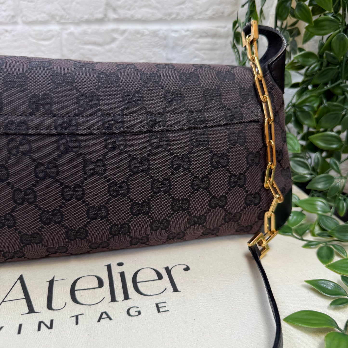 Gucci Rare 1990s Gucci X Tom Ford Tigers Head Cross Body