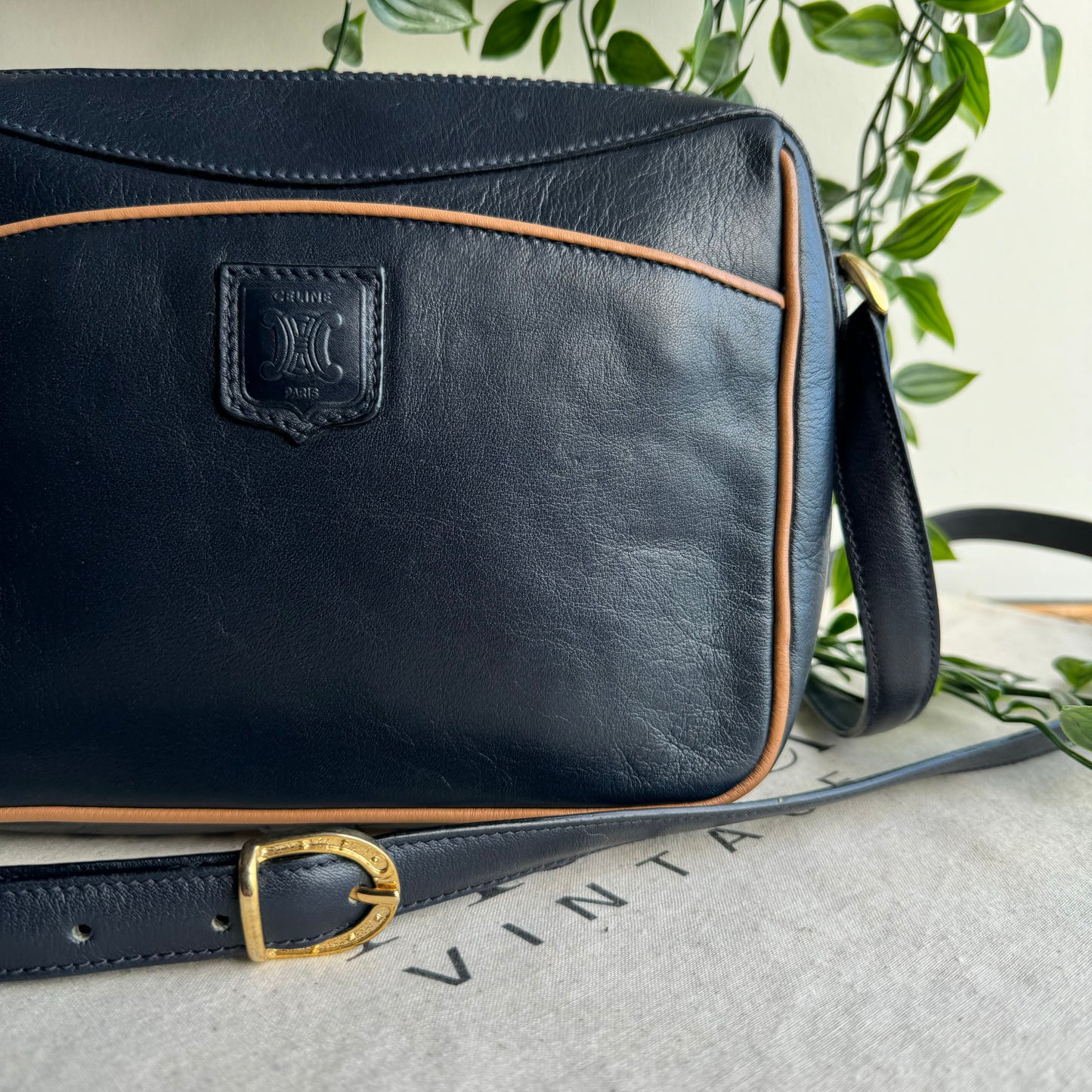 Celine Vintage Triomphe Cross Body Bag
