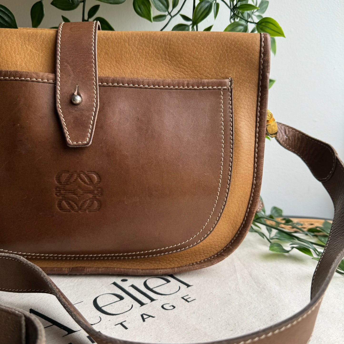 Loewe 1980s Anagram Cross Body Bag