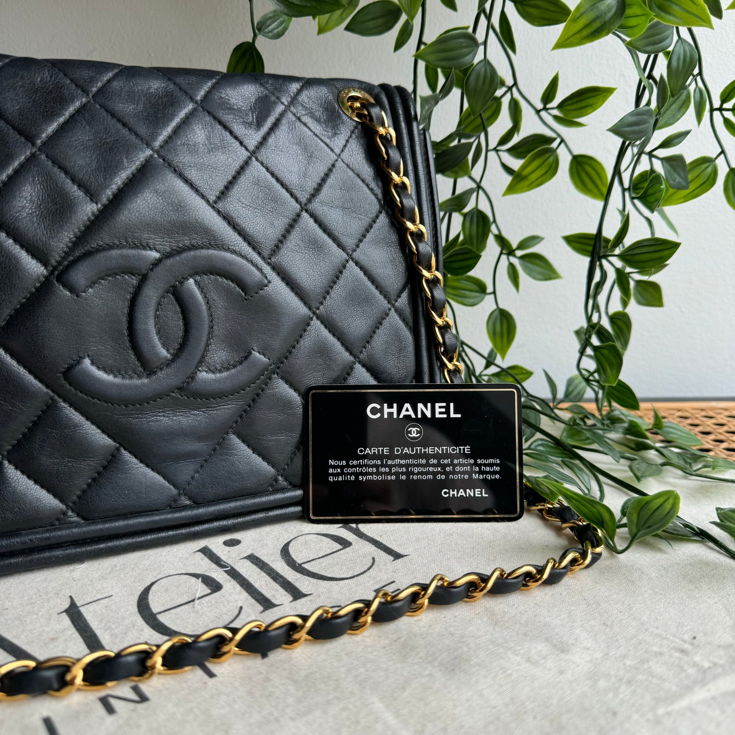 Chanel 1989 Quilted CC Full Flap