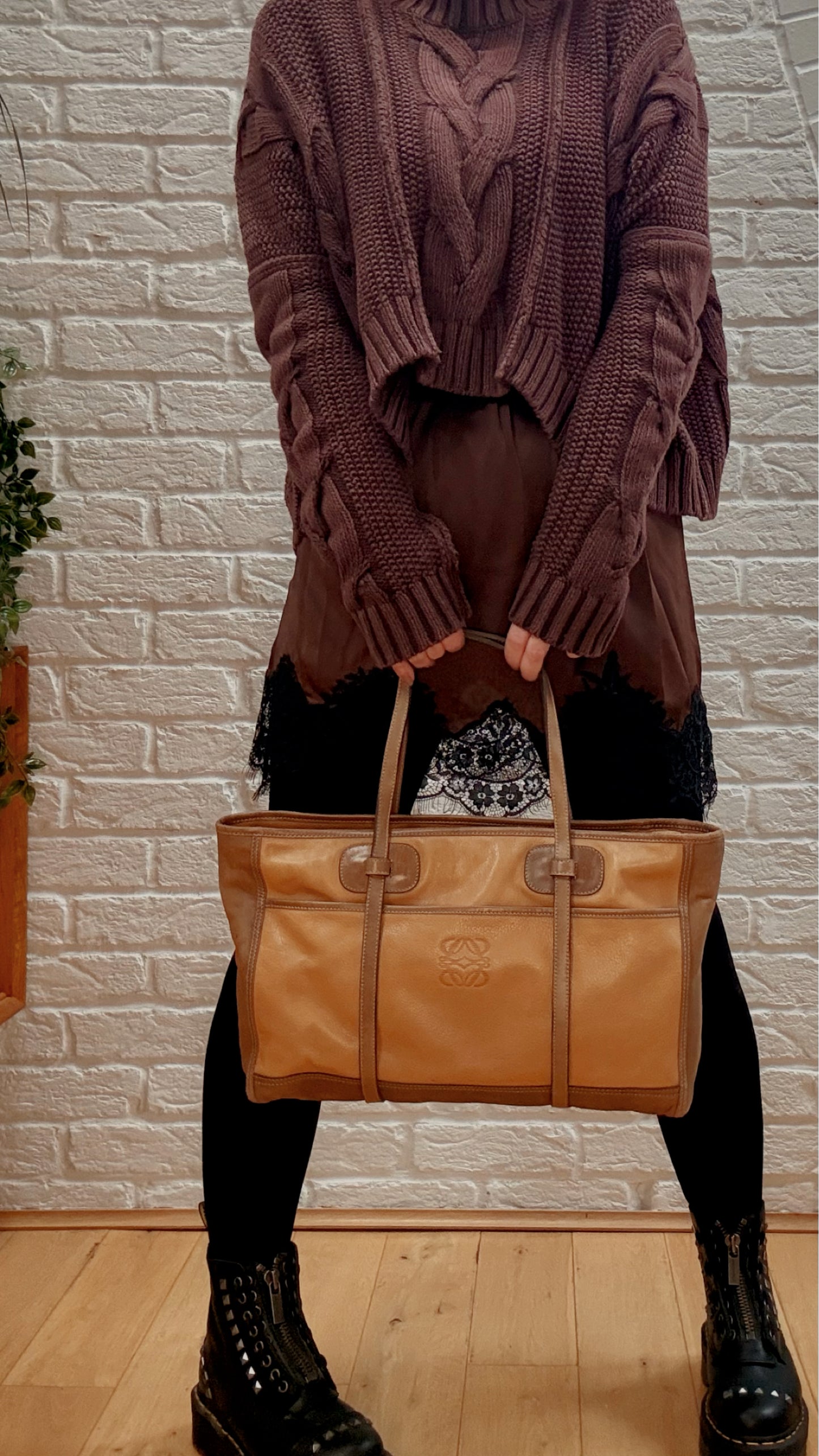 Loewe 1980s Anagram Tote Bag