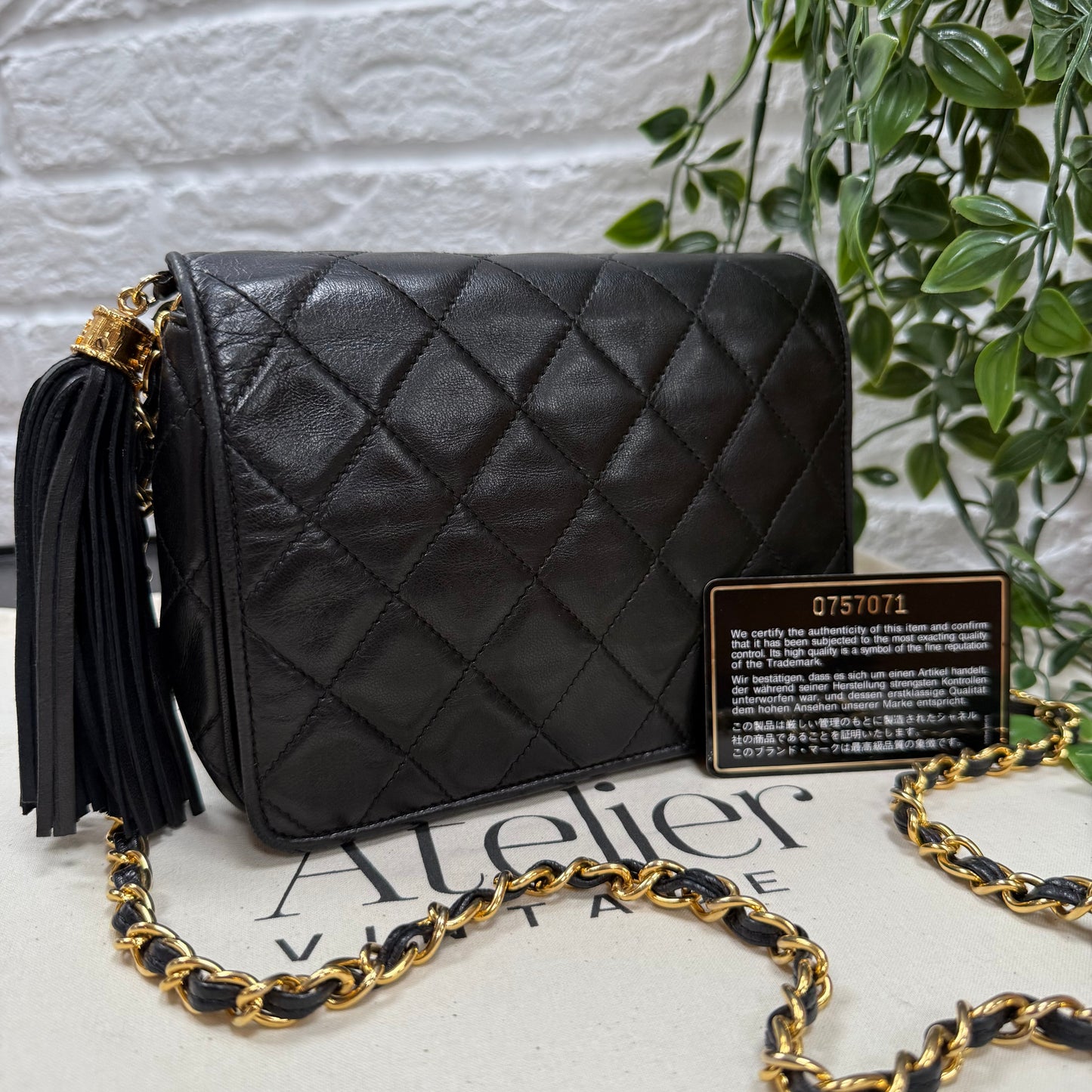 Chanel 1986 Tassel Full Flap Rectangle