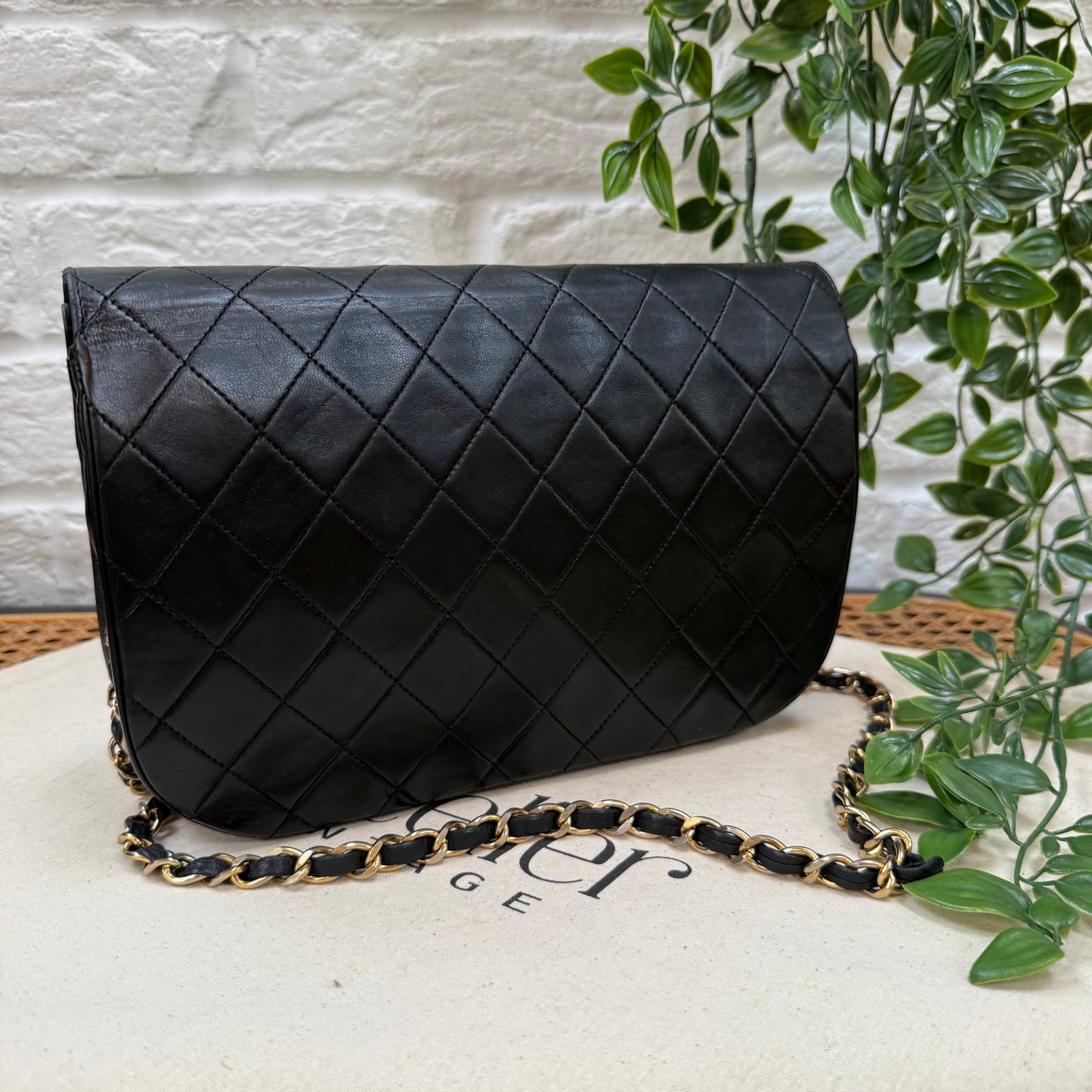 Chanel 1986 Half Moon Double Flap