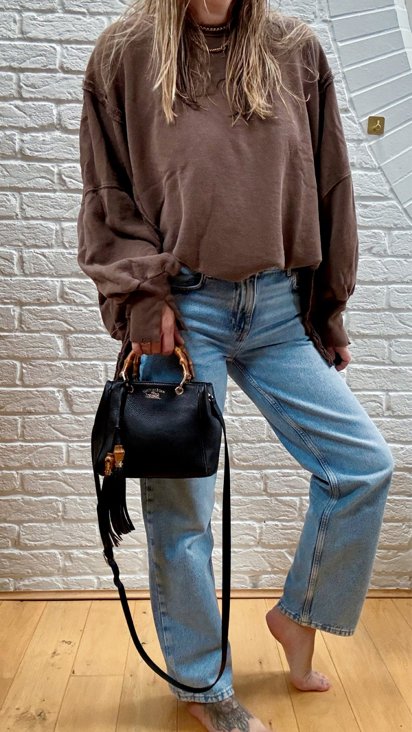 Gucci Bamboo Shopper Tote 2 Way Small