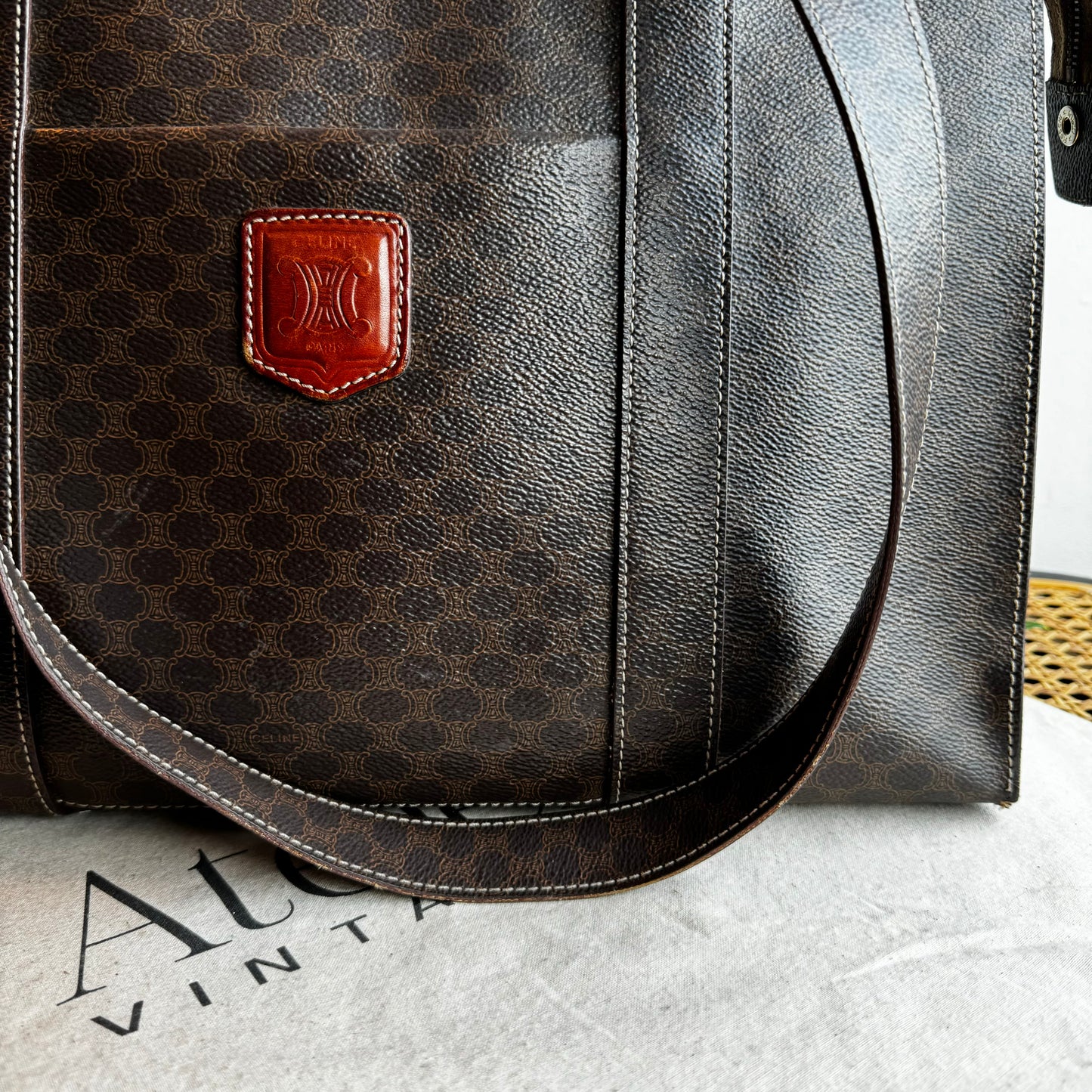 Celine Macadam Full Zip Tote Bag