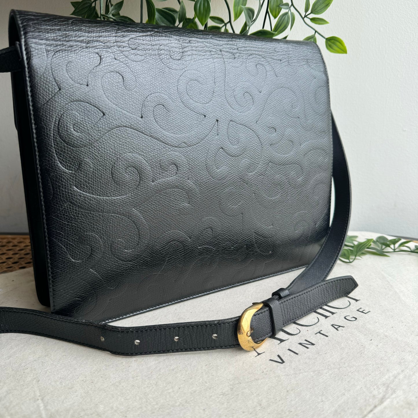 Saint Laurent 1980s Arabesque Cross Body Bag