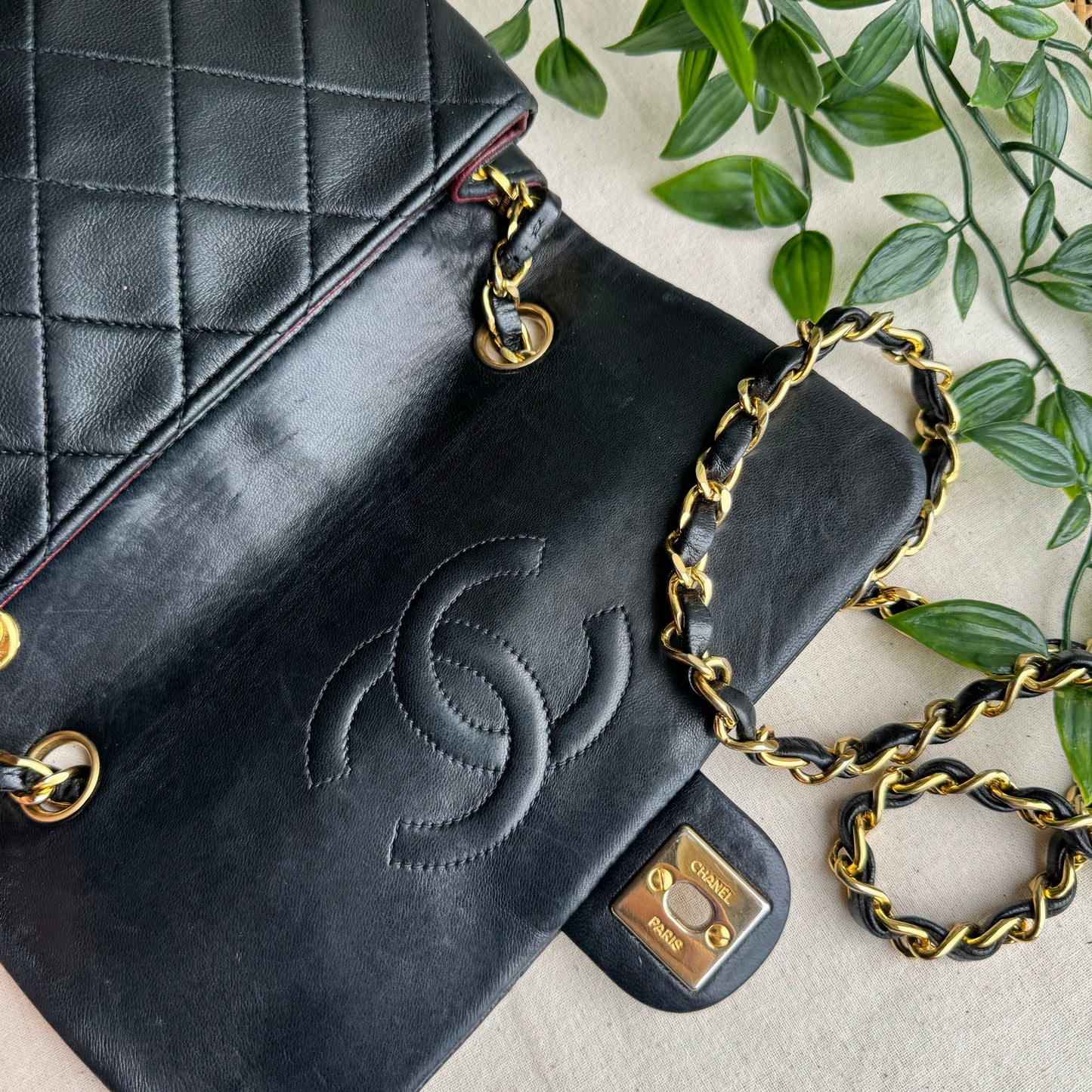 Chanel 1991 Classic Square Single Flap Medium