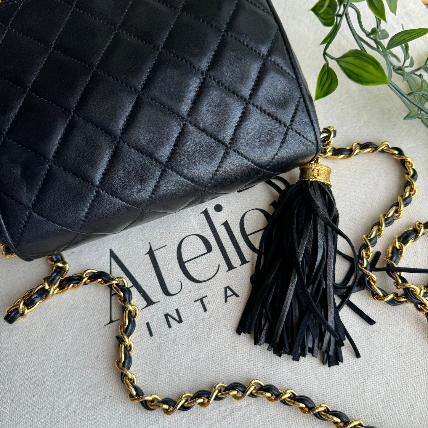 Chanel 1986 Full Flap Tassel Bag