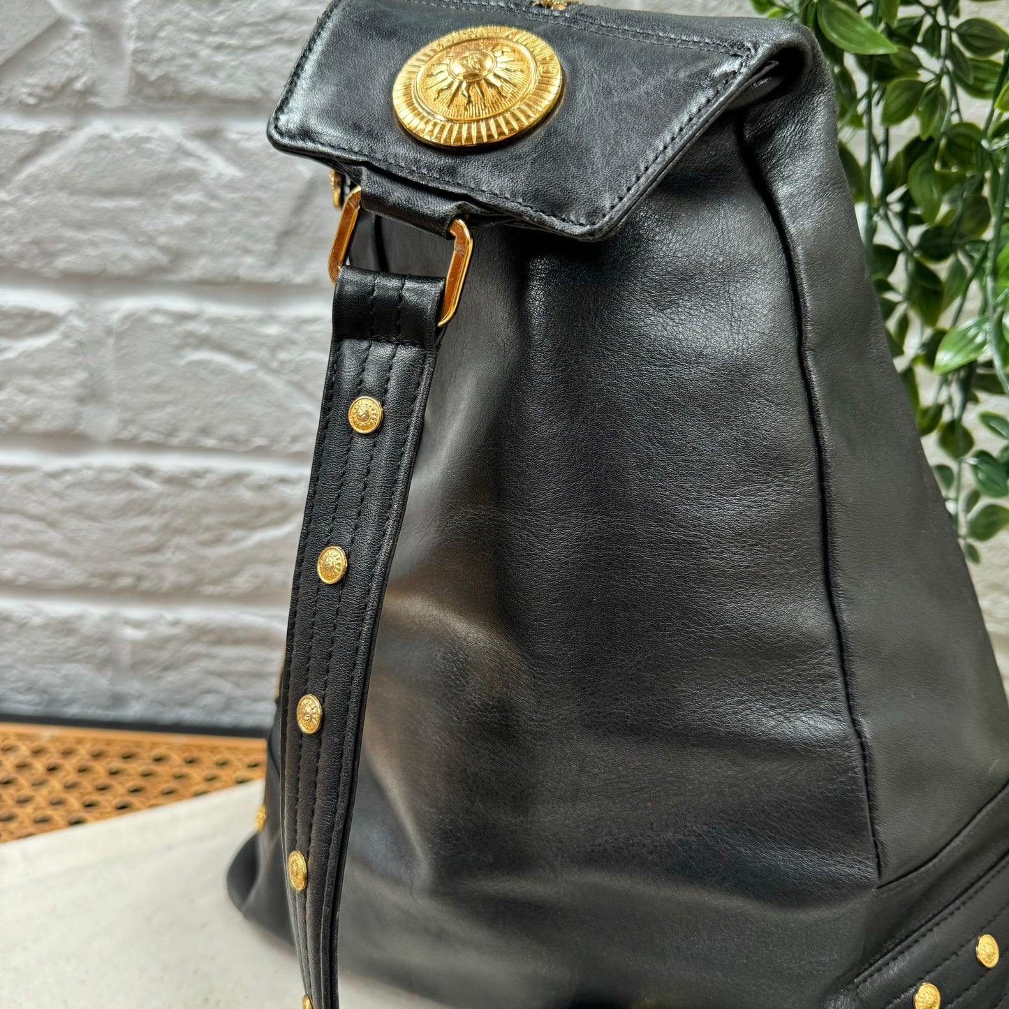 Versace 1990s Medusa Sling Back Pack