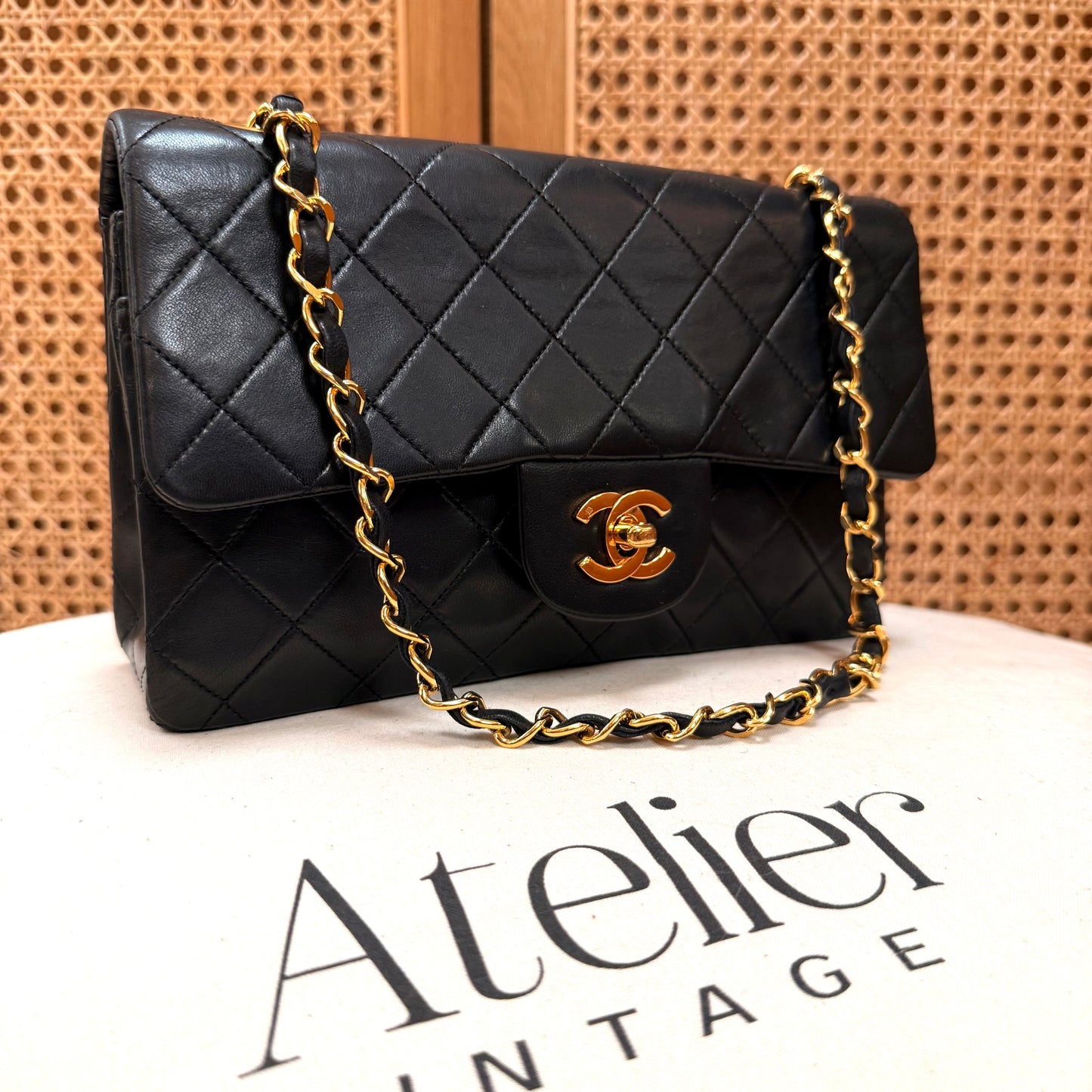 Chanel 1989 Black Classic Double Flap Small