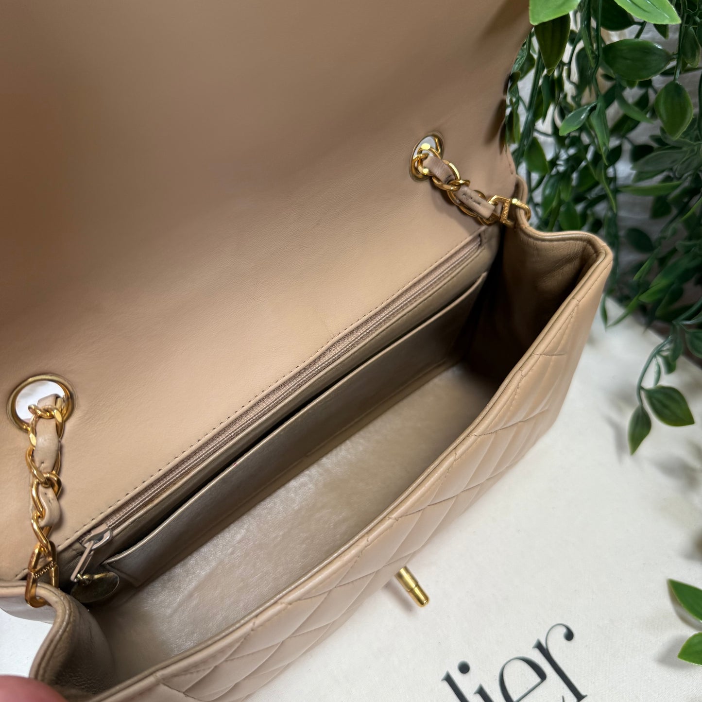 Chanel 1993 Rare Dark Beige Diana Medium