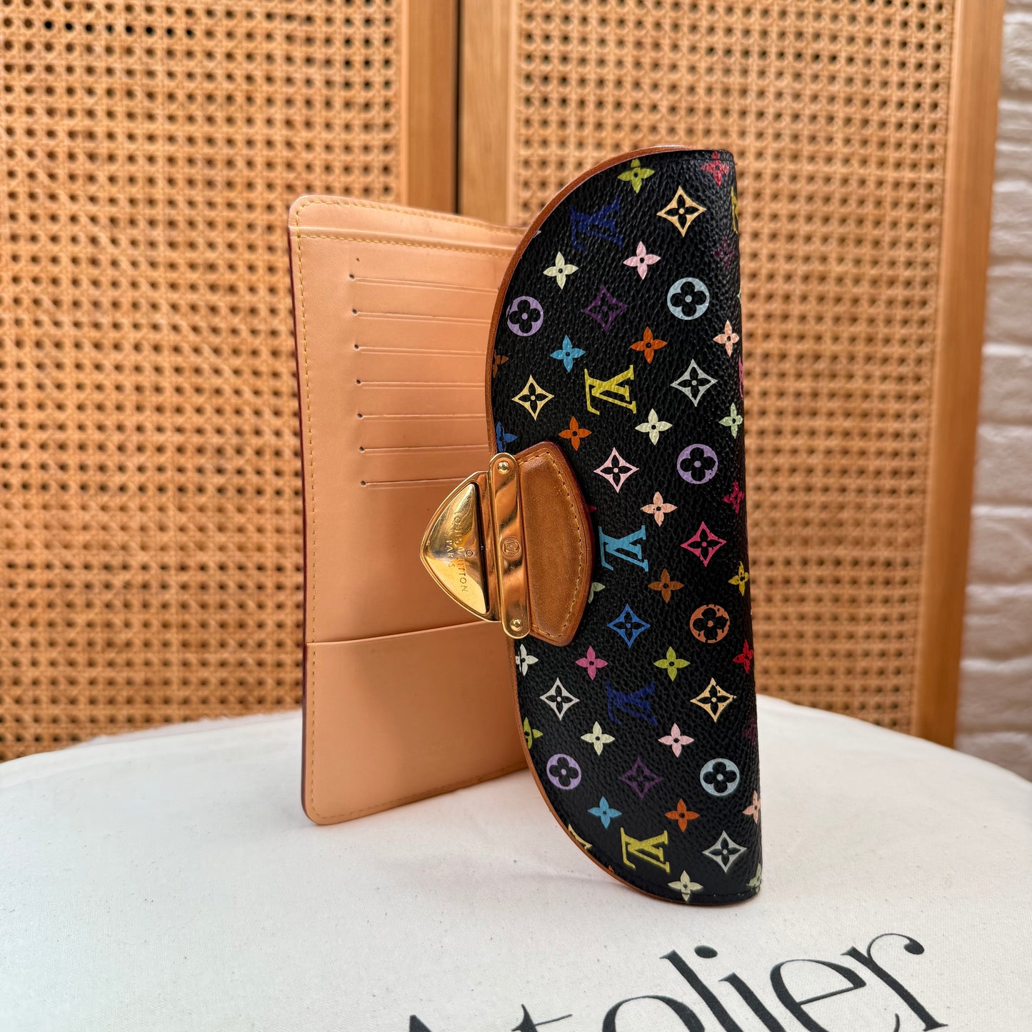 Louis Vuitton 2003 Murakami Multicolor black Eugenie Purse