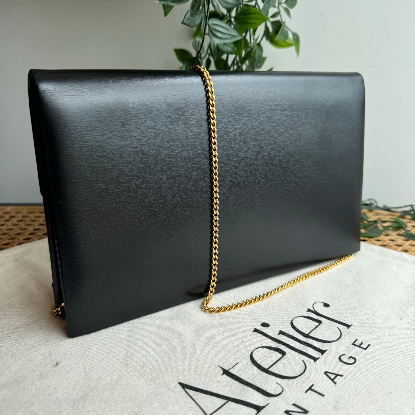 Dior 1980s Quilted Two Way Chain Strap Bag with Box