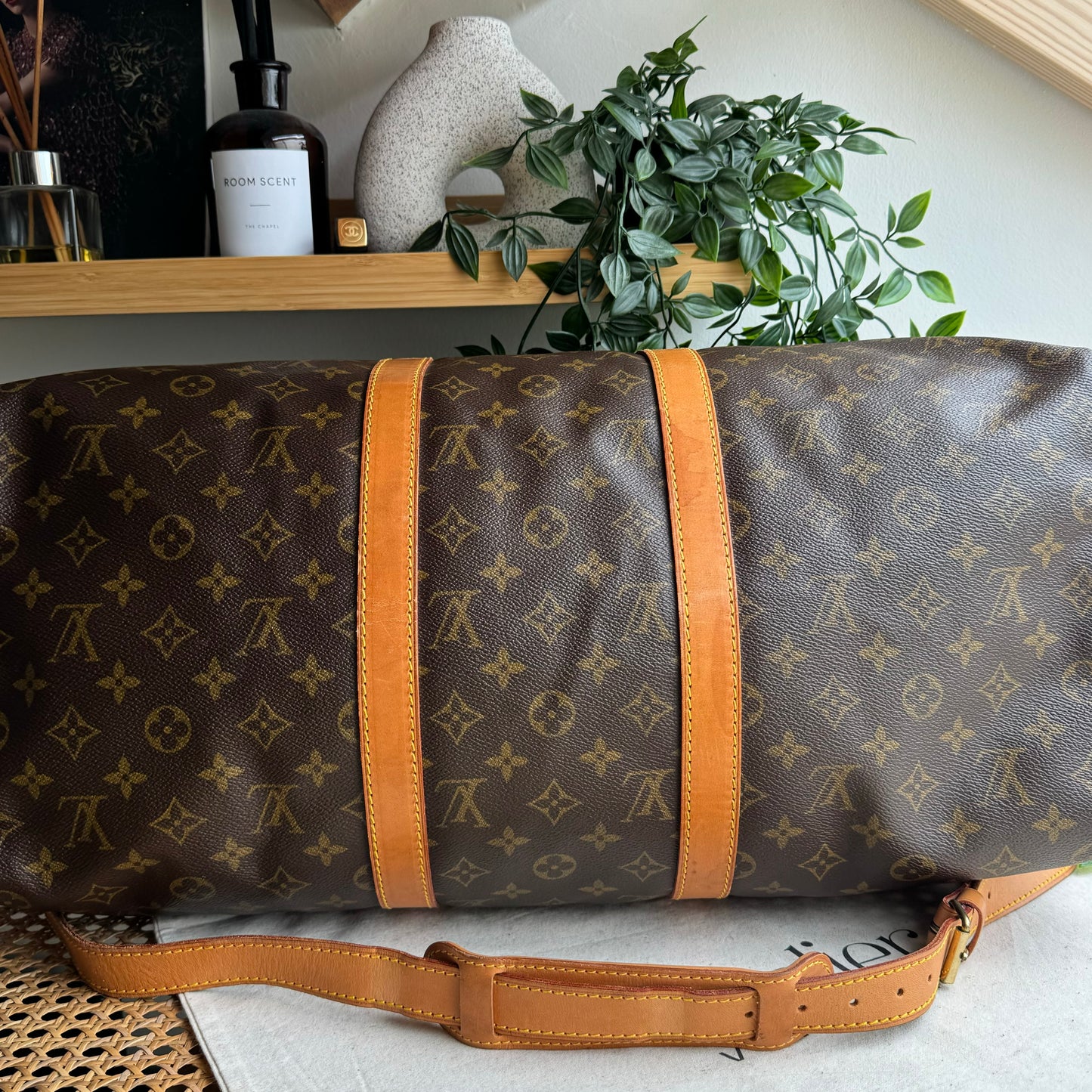Louis Vuitton 1991 Keepall Bandoulier 50 with padlock & Key
