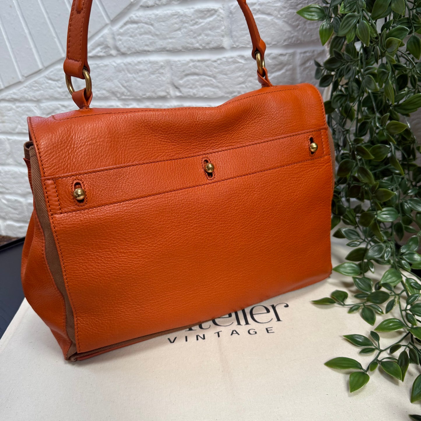 Saint Laurent 2000s Saint Laurent Muse Orange Bi Color